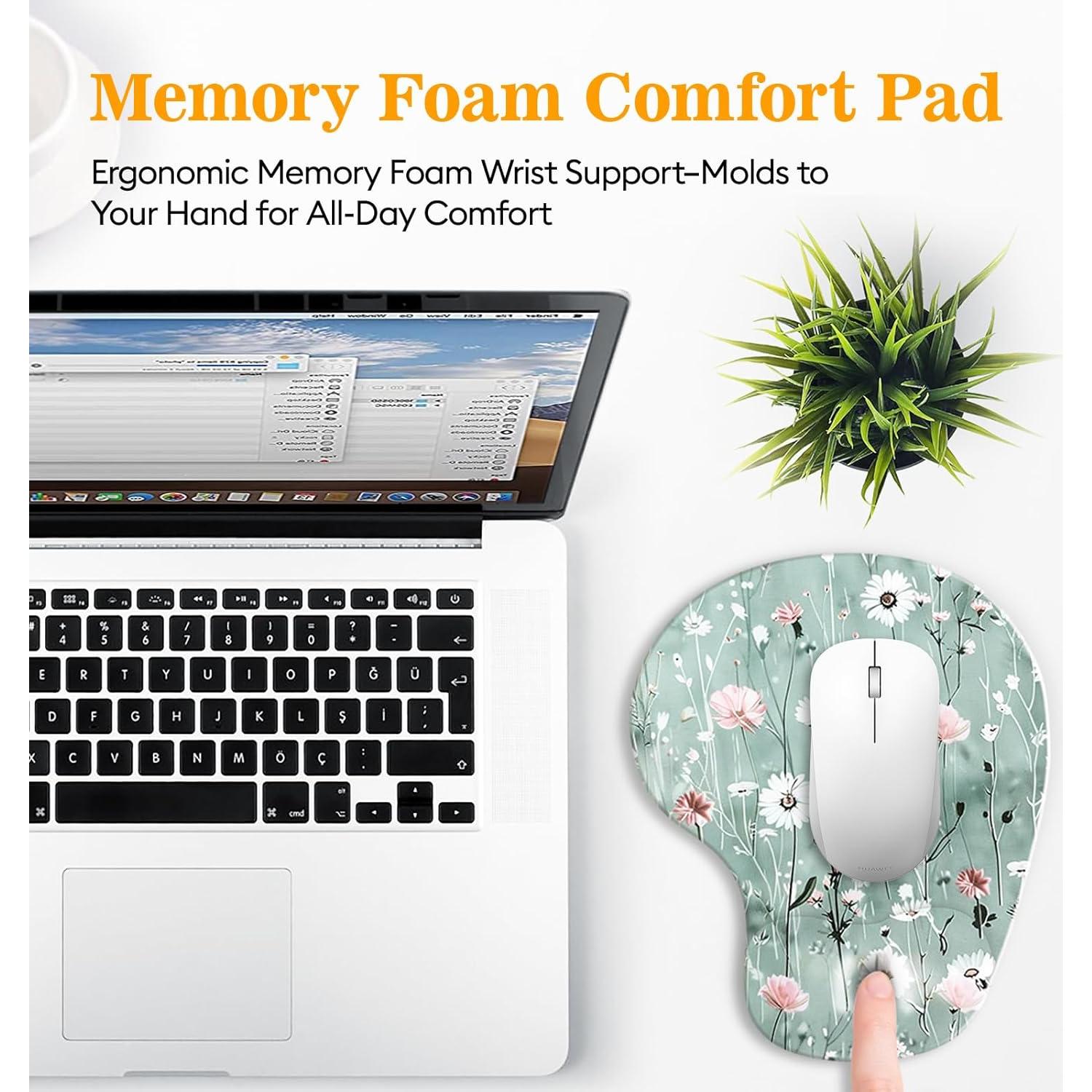 Alfombrilla de Ratón Ergonómica Zokifab con Reposamuñecas de Gel