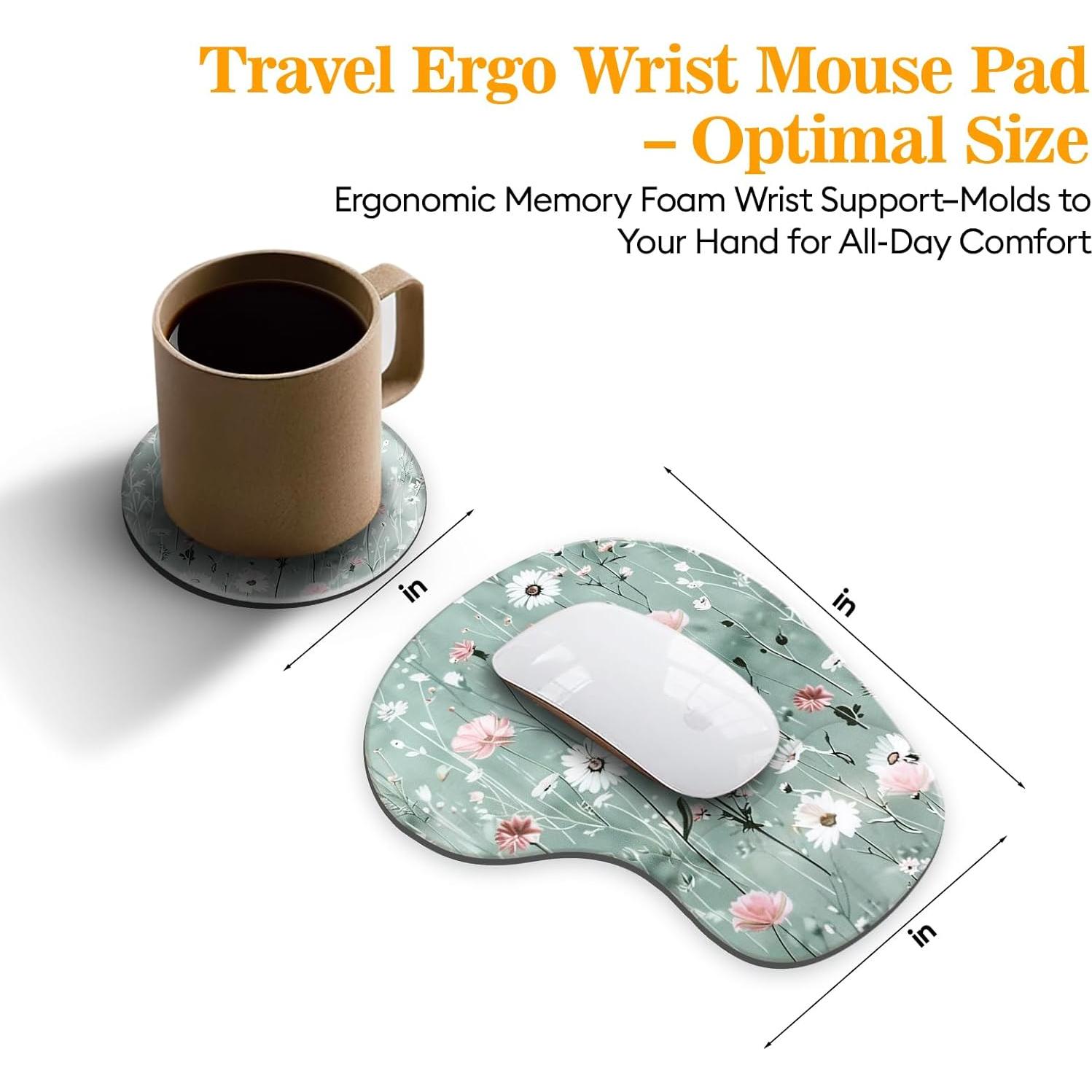 Alfombrilla de Ratón Ergonómica Zokifab con Reposamuñecas de Gel