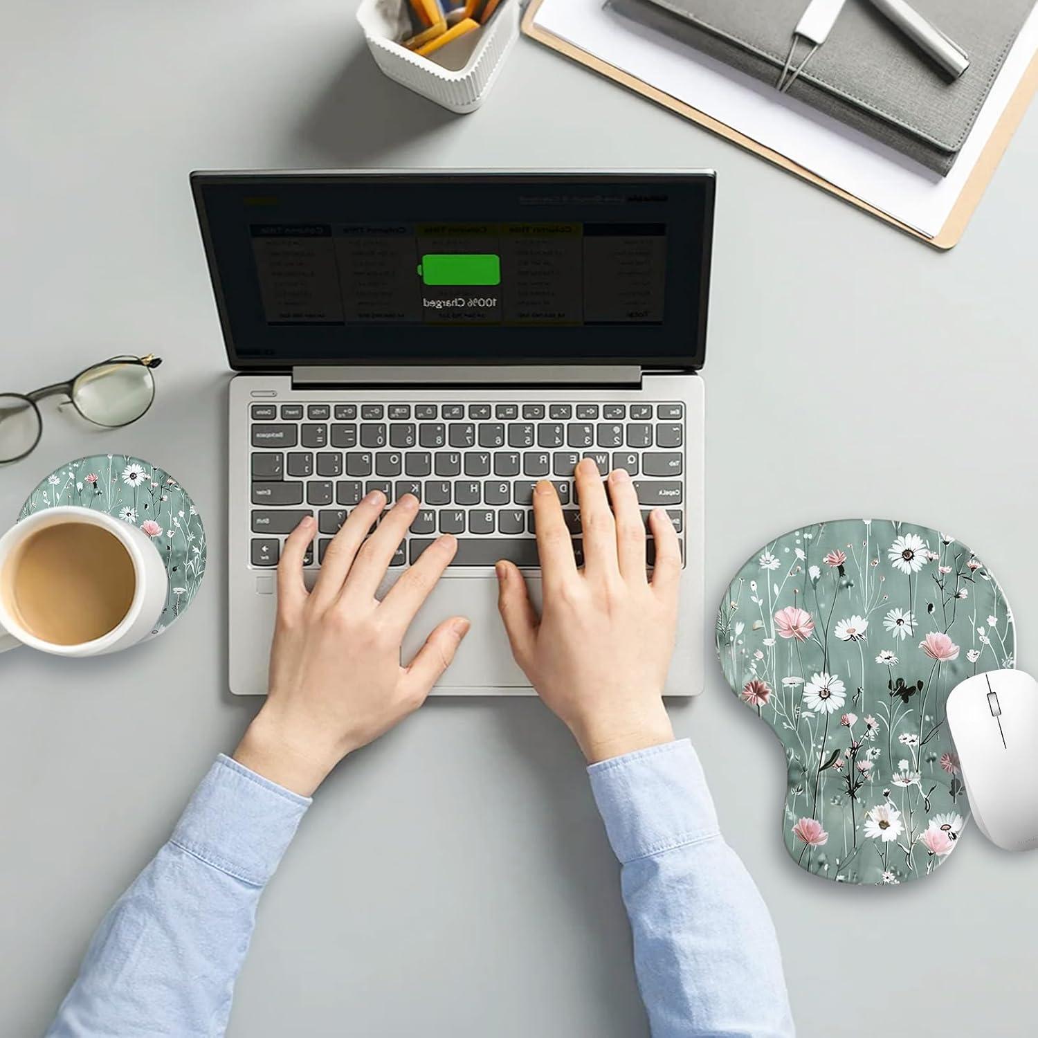 Alfombrilla de Ratón Ergonómica Zokifab con Reposamuñecas de Gel