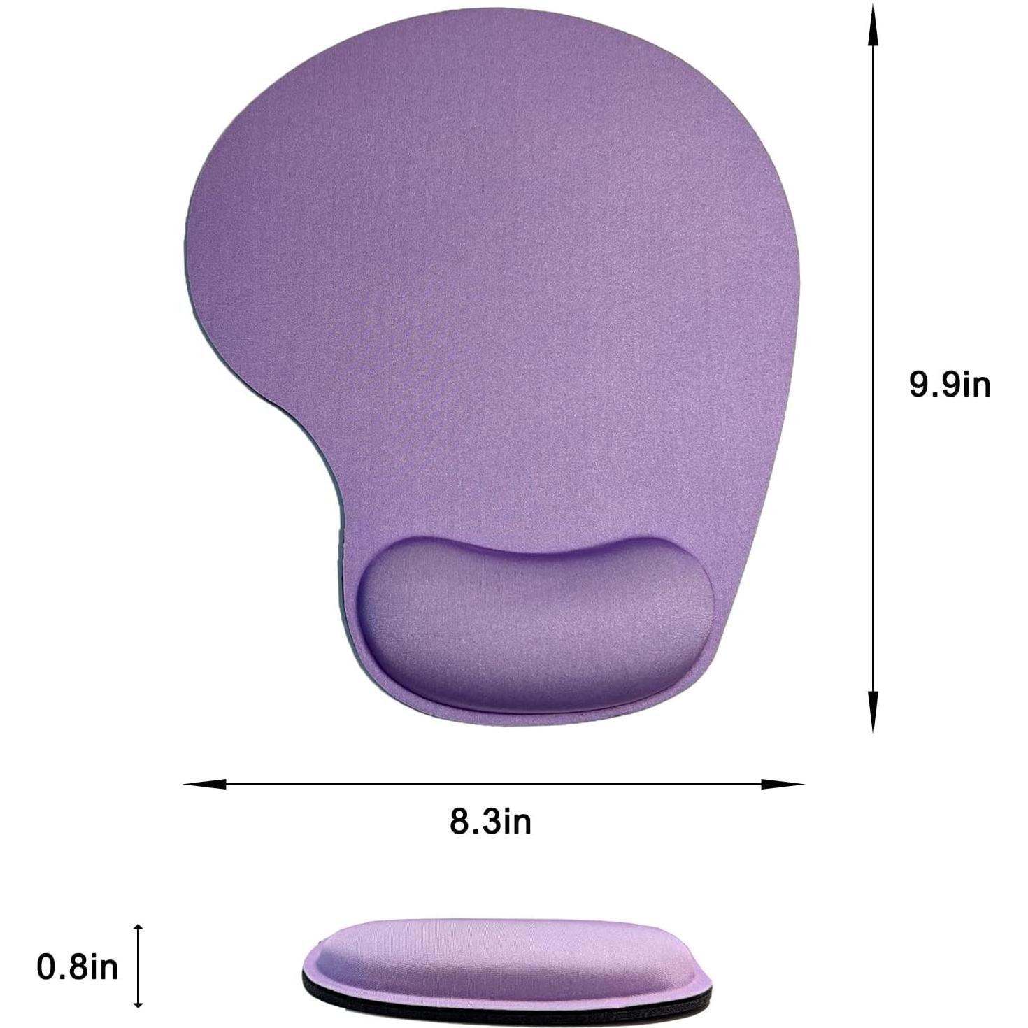 Alfombrilla de Ratón Ergonómica LIZPARE con Reposamuñecas Espuma Morado