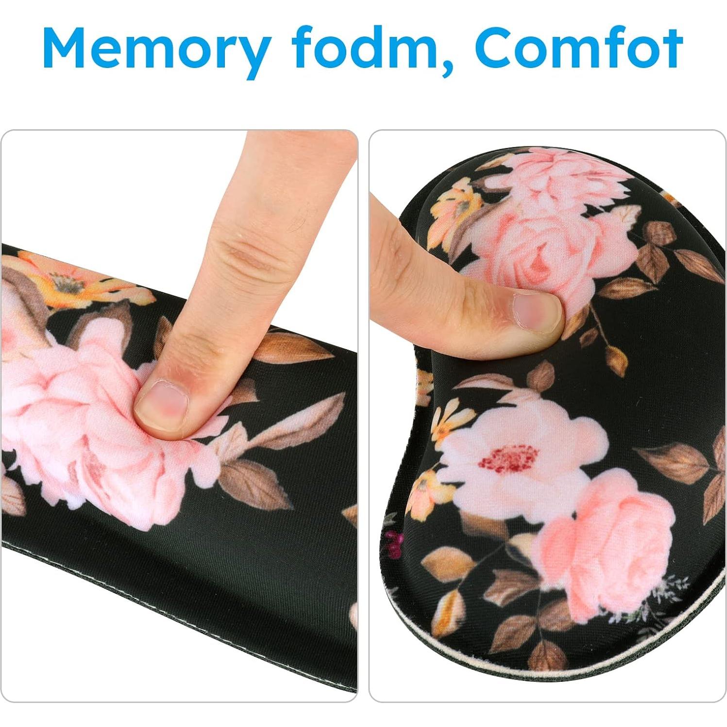 Conjunto Alfombrilla de Teclado y Ratón iCasso XXL Ergonómico