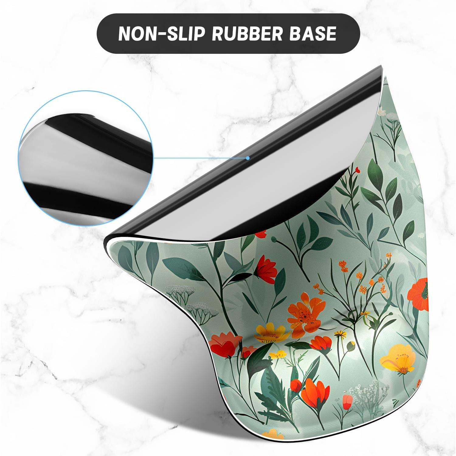 Alfombrilla Ergonómica ITNRSIIET con Reposamuñecas y Flores