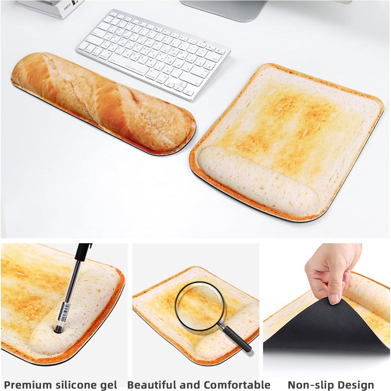 Alfombrilla de Ratón con Soporte para Muñeca MMDW Tostada