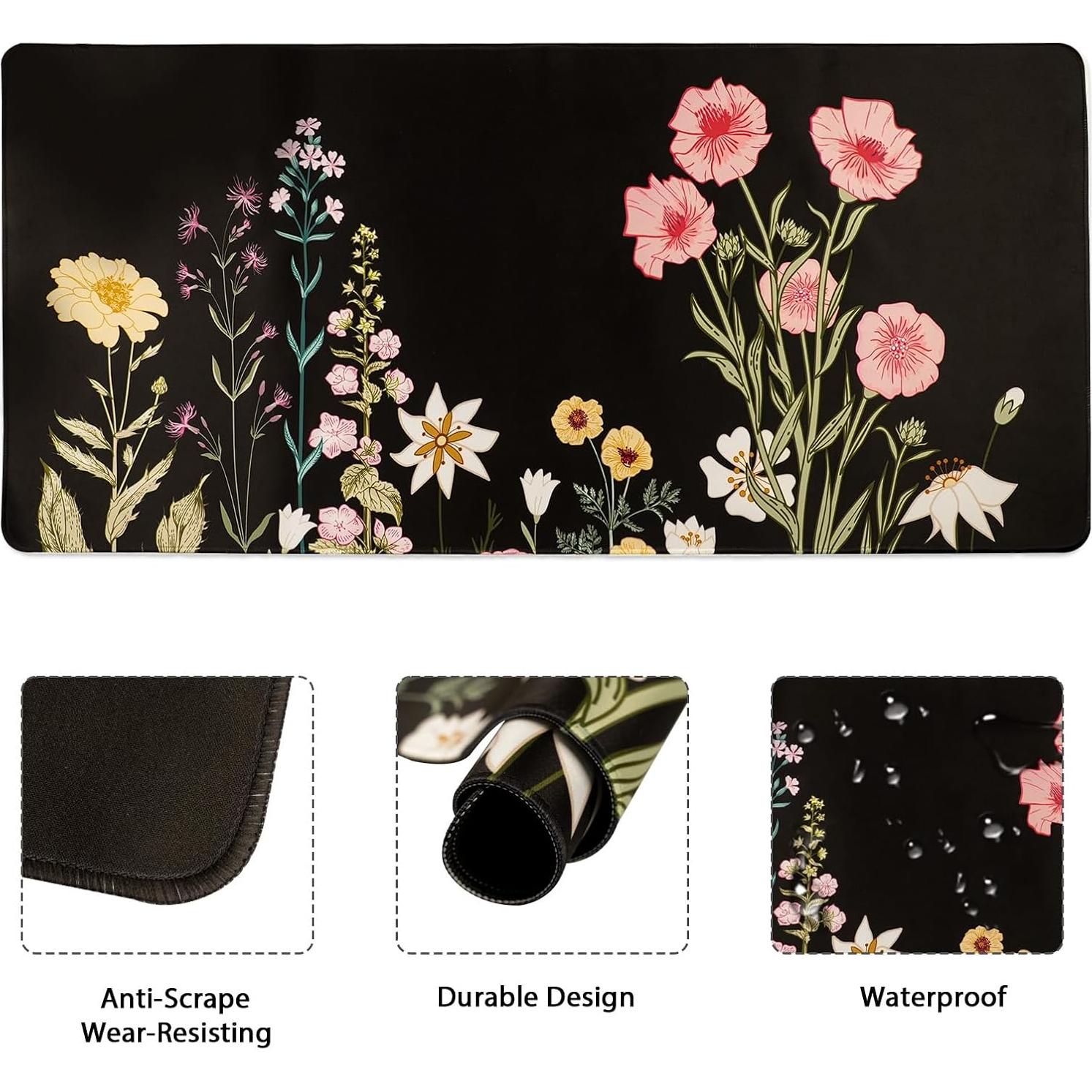 Set Alfombrilla XXL 4en1 Instellar con Reposamuñecas y Posavasos