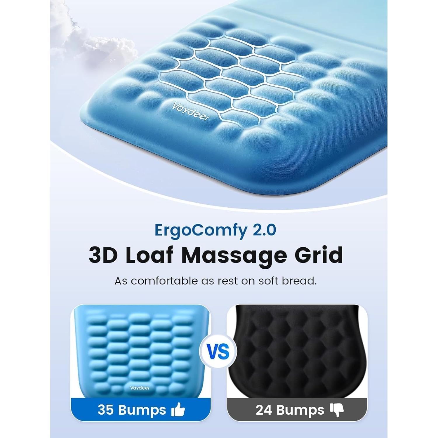 Soporte de Muñeca Ergonómico Vaydeer con Masaje y Base Antideslizante