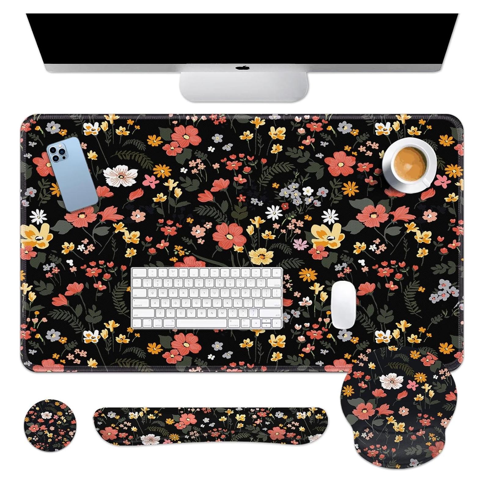 Juego de Alfombrillas de Escritorio Arttown 4 en 1 Ergonómico