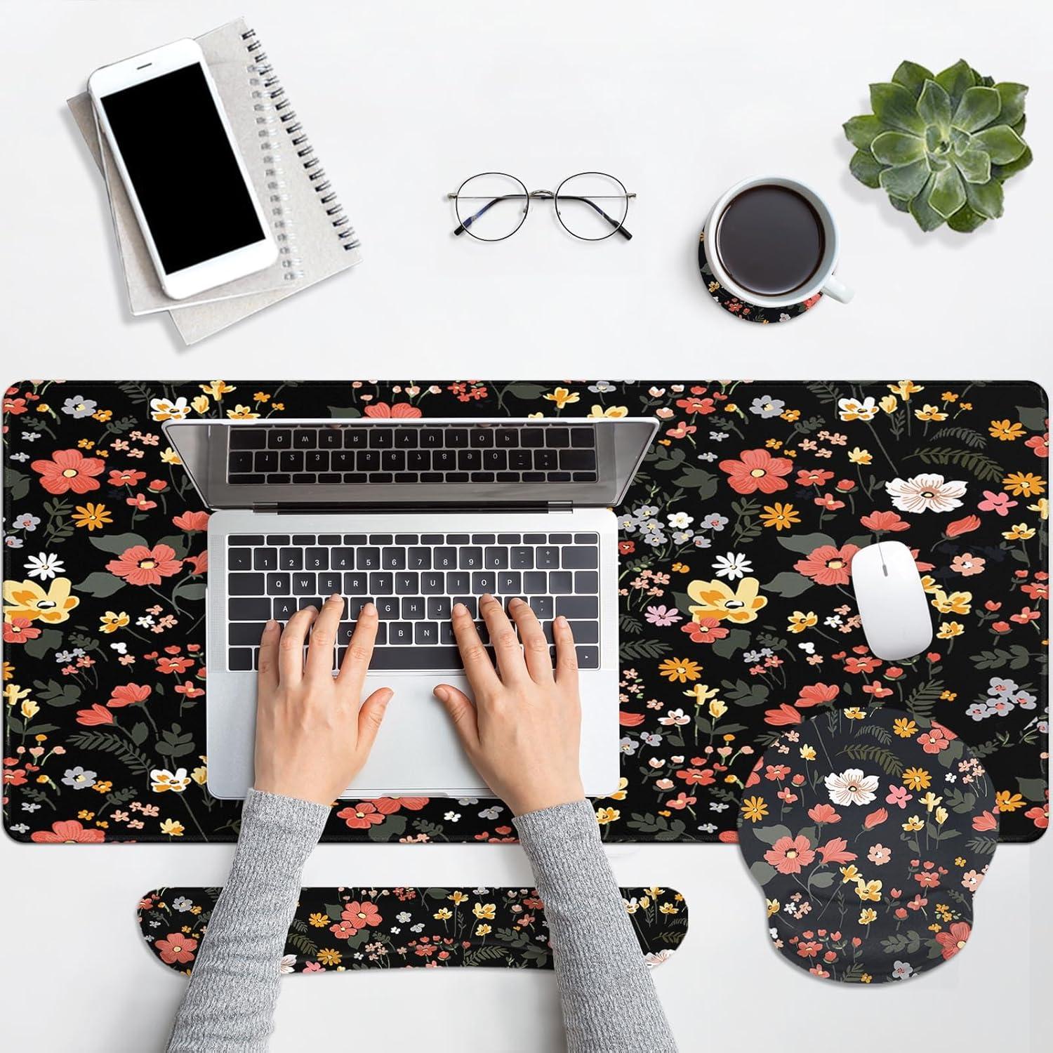 Juego de Alfombrillas de Escritorio Arttown 4 en 1 Ergonómico