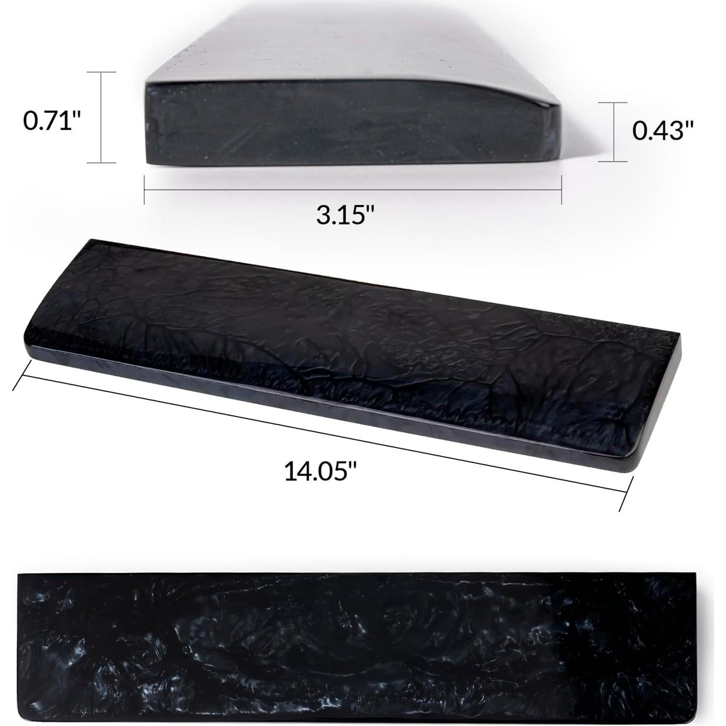 Reposa Muñecas Ergonómico Keychron PR19 de Resina 35.56 cm