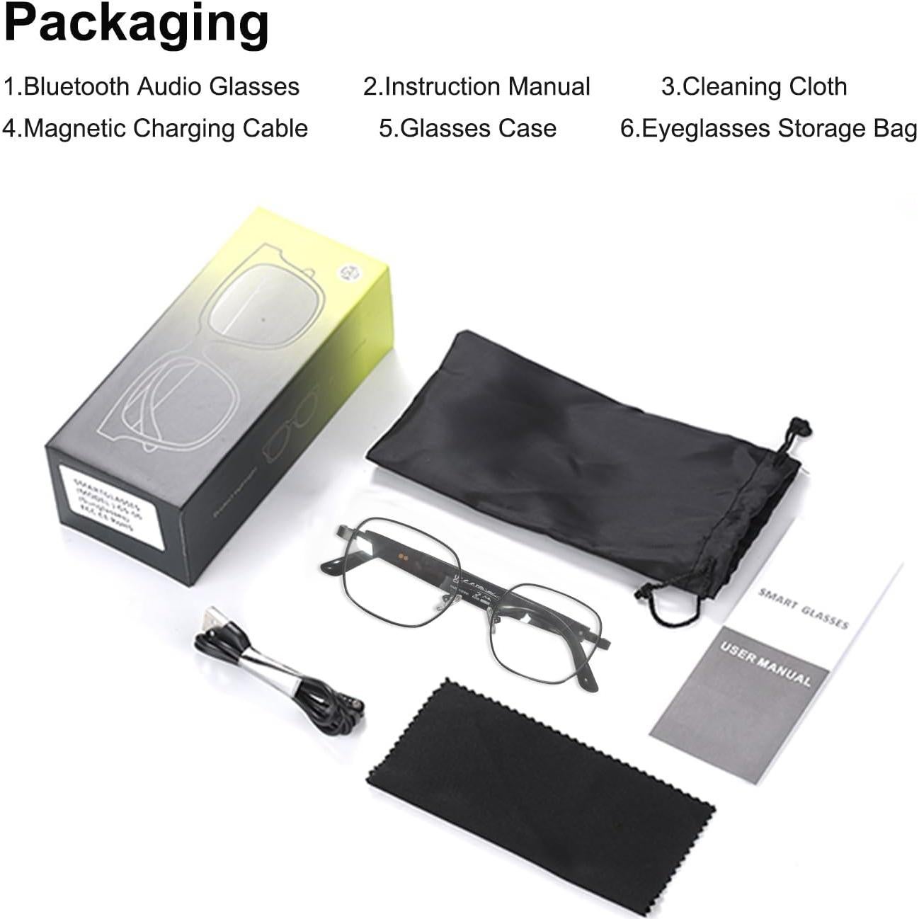 Gafas de Traducción Inteligente AI UF-11, Bluetooth, Reducción de Ruido