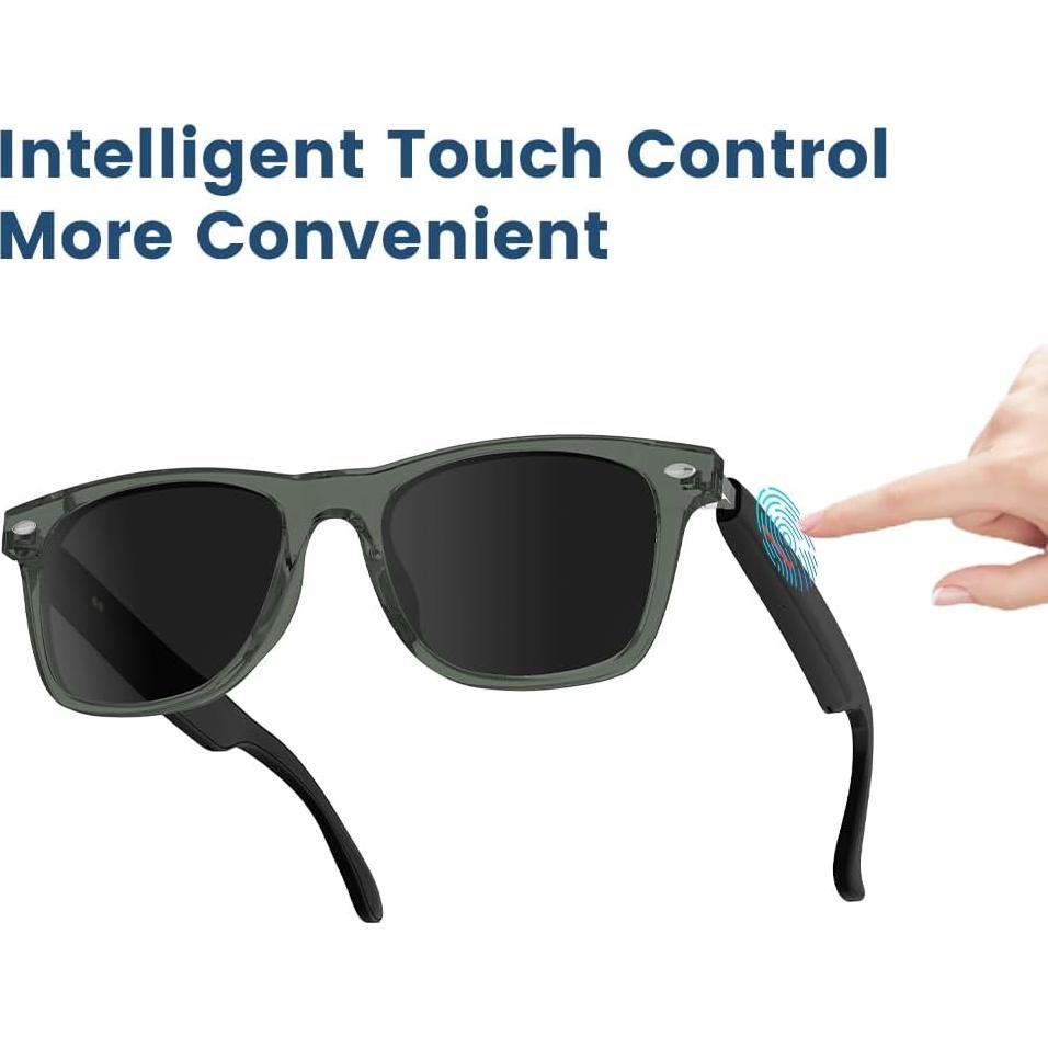 Gafas de Traducción Inteligente Piluyaa E13 Verde Bluetooth