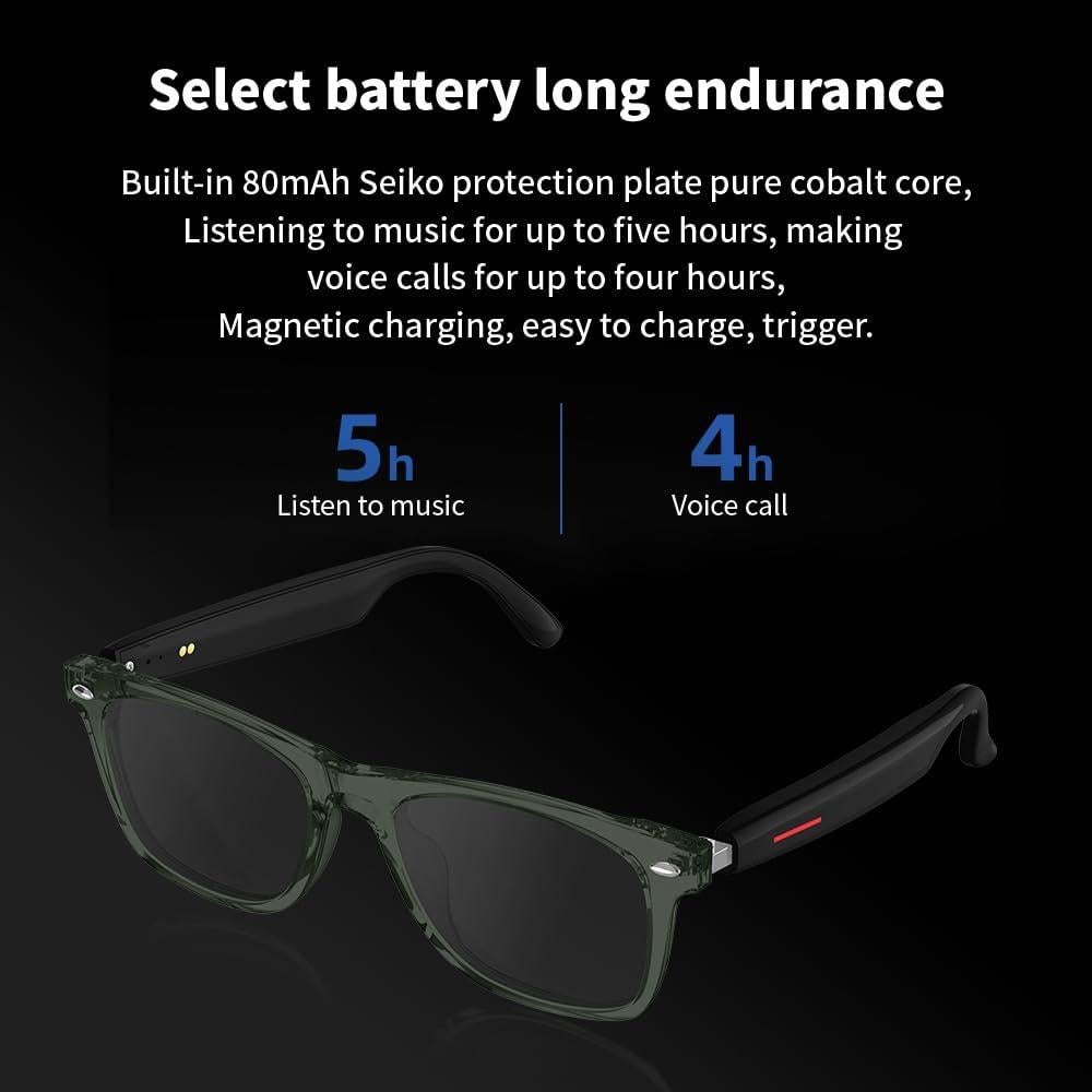 Gafas de Traducción Inteligente Piluyaa E13 Verde Bluetooth