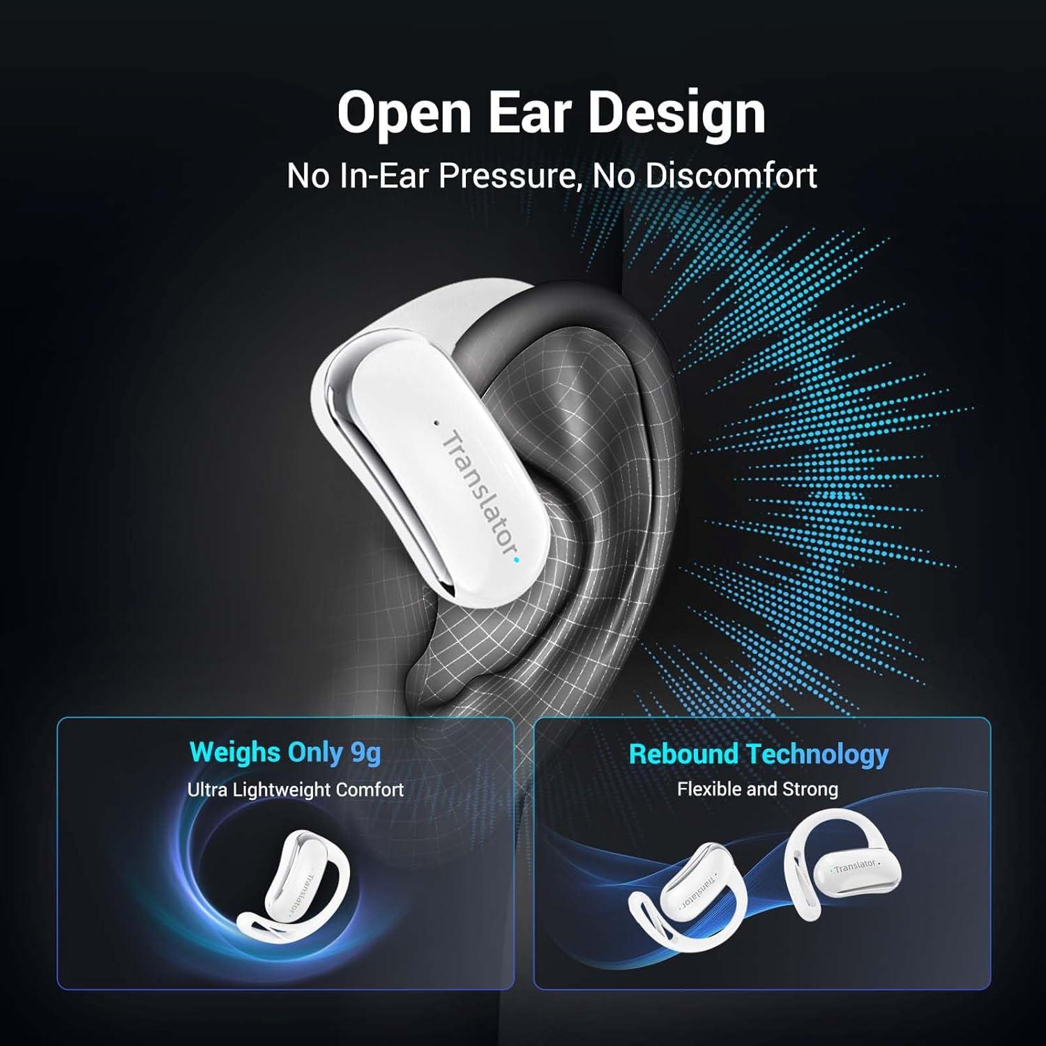 Auriculares de Traducción AI Wooask F56 Blanco 144 Idiomas