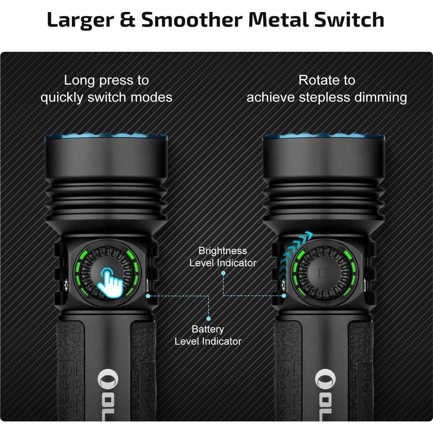 Linterna Recargable OLIGHT Seeker 4 Pro 4600 Lúmenes