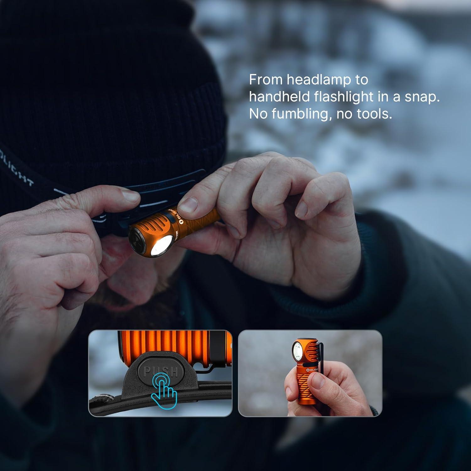 Linterna Frontal OLIGHT Perun 3 Mini 1250 Lúmenes Recargable