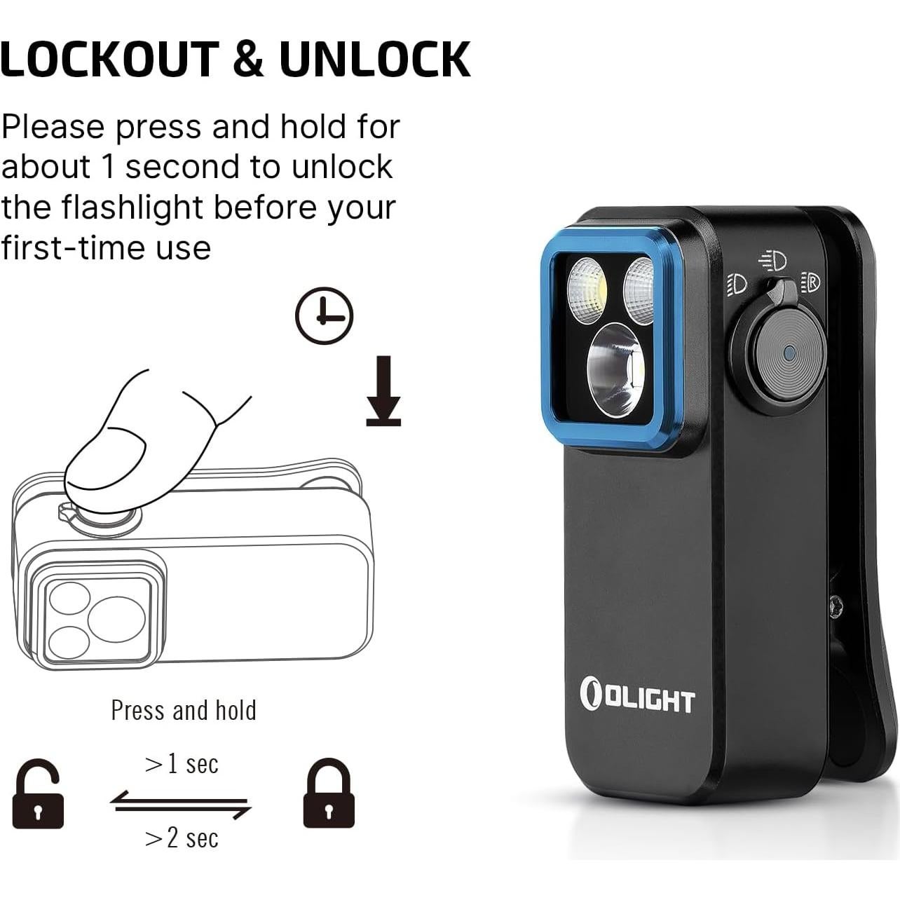 Bolígrafo y Lápiz 2 en 1 OLIGHT O'Pen Mini 2 con Linterna Oclip Pro