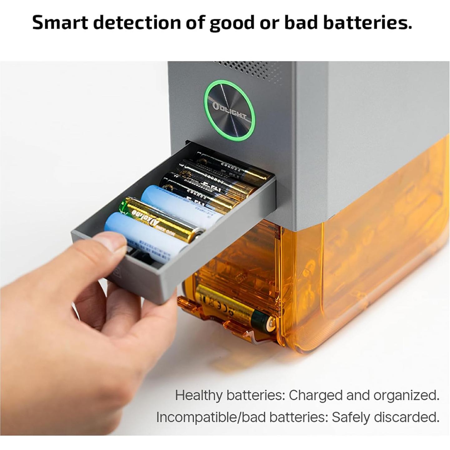 Cargador de Batería OLIGHT Ostation X + Linterna Oclip Pro