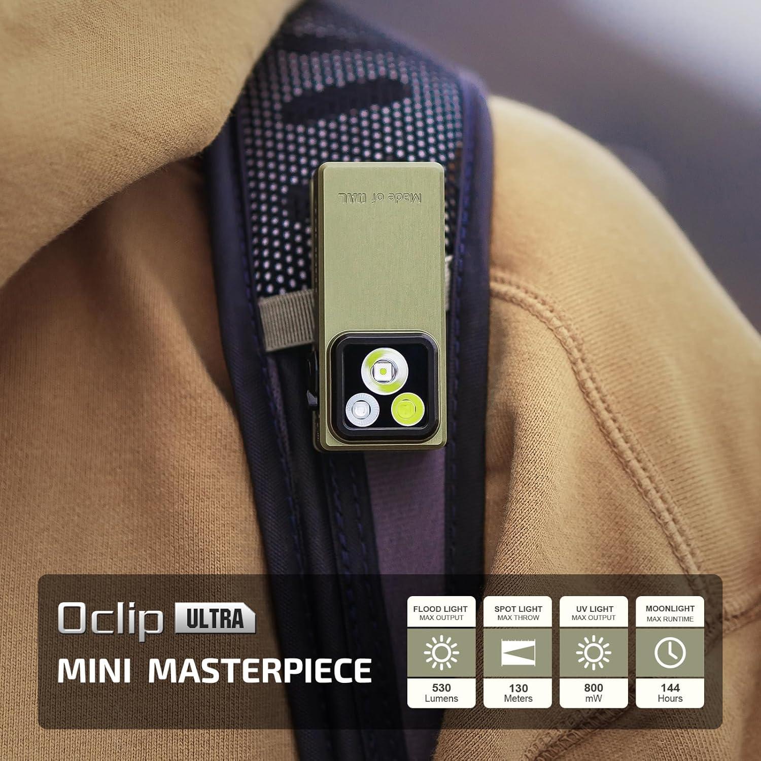 Linterna OLIGHT Oclip Ultra EDC 530 Lúmenes Recargable USB-C