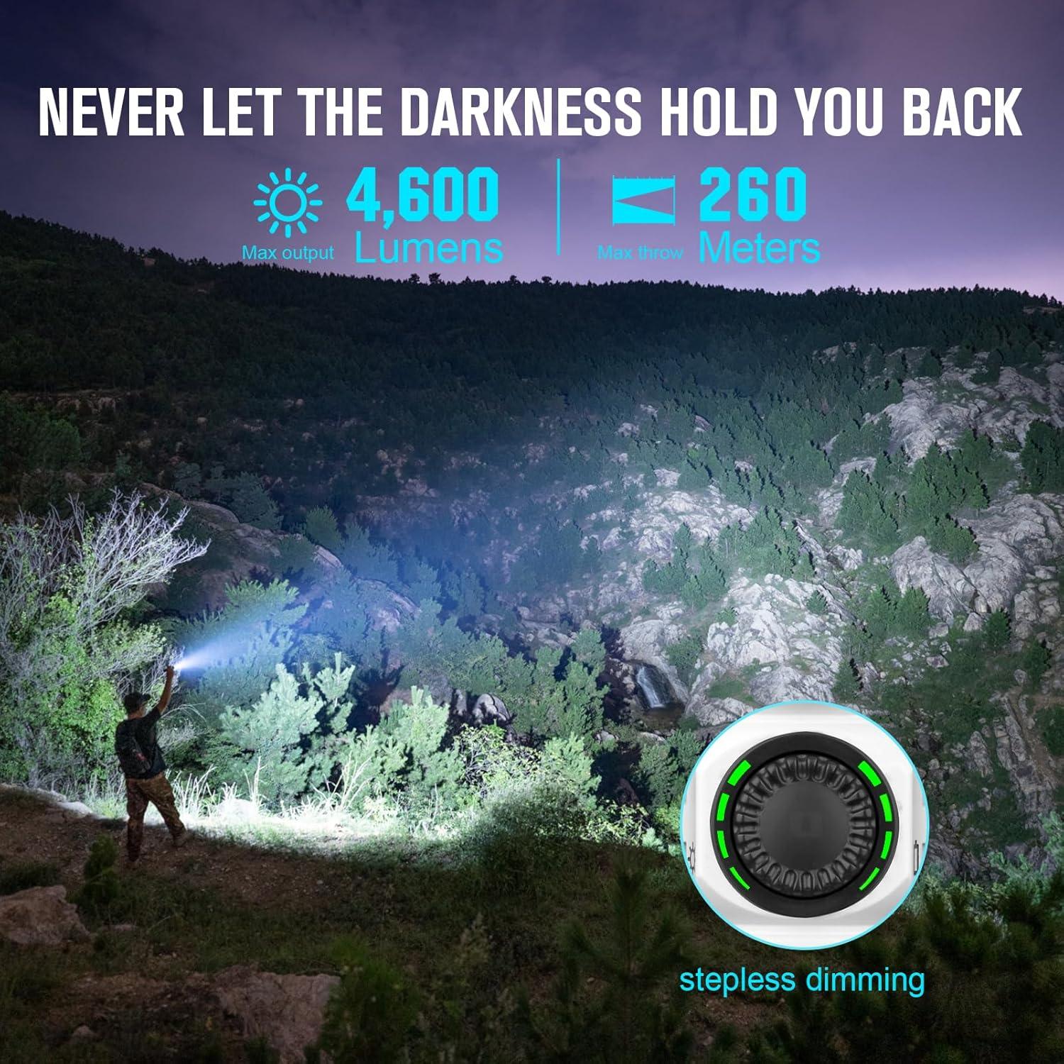 Linterna LED OLIGHT Seeker 4 Pro 4600 Lúmenes Recargable