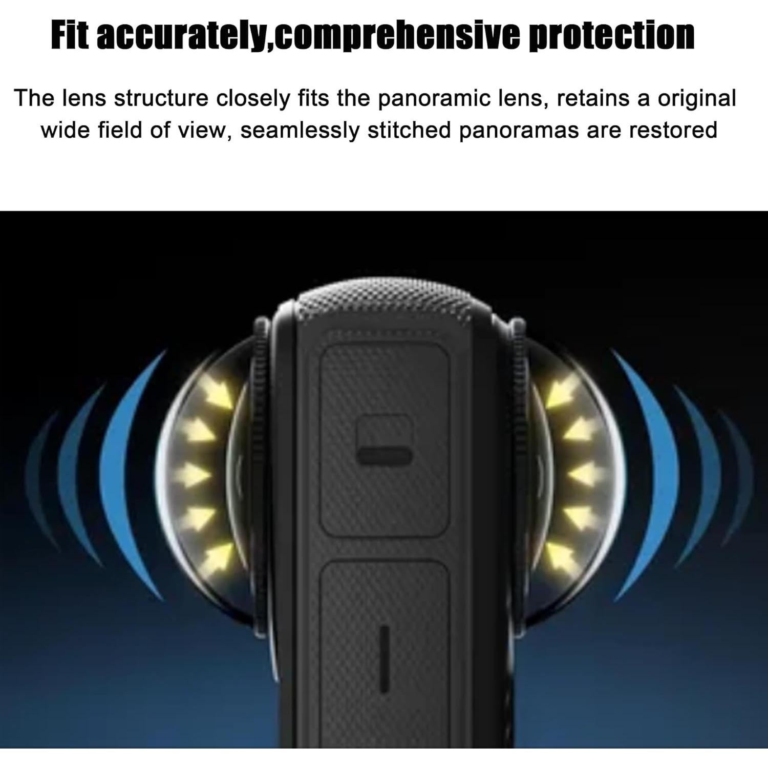 Protector de Lente Premium OGITBIO para Insta360 X5 - Vidrio Templado 10H