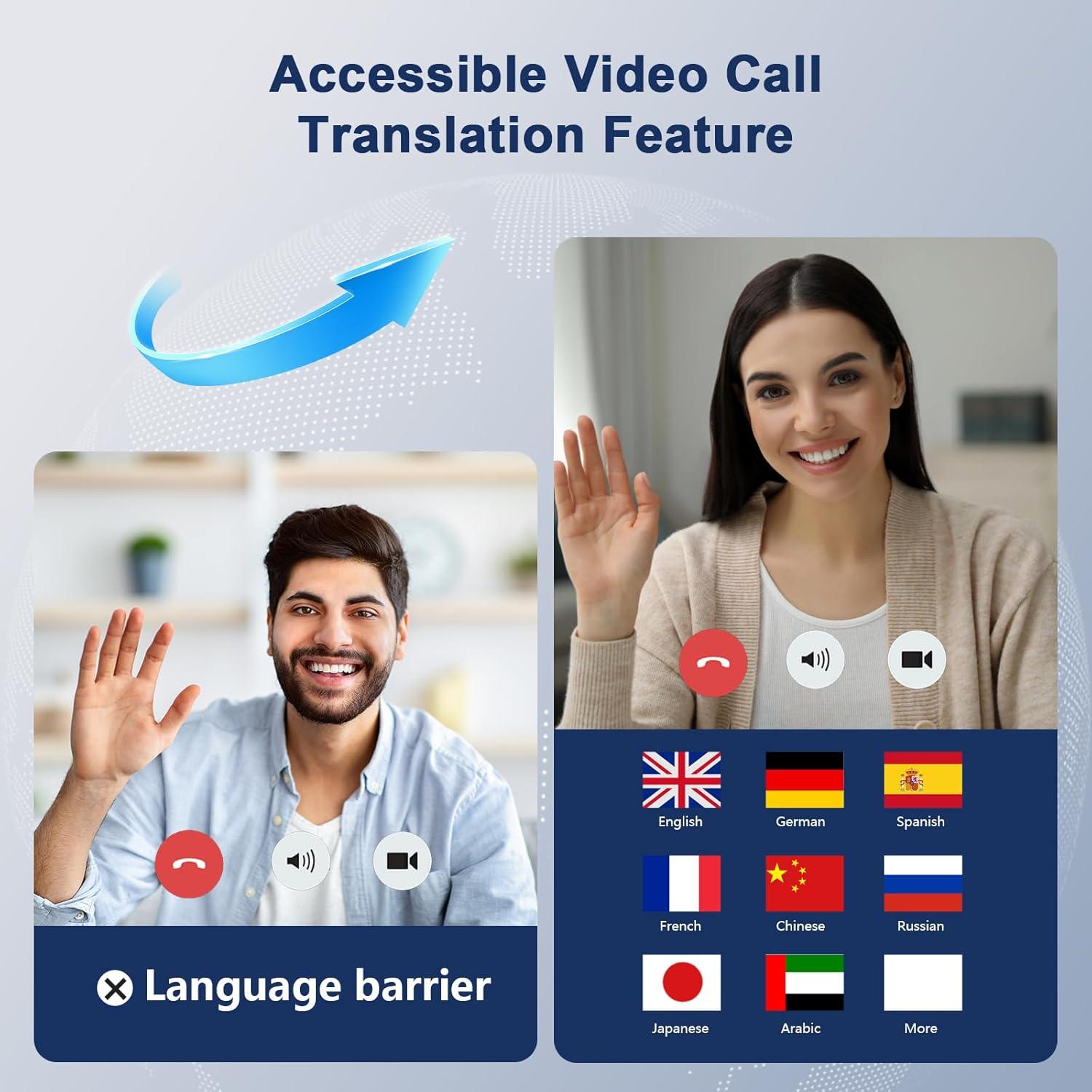 Auriculares Traductores AI J500 Plus - 164 Idiomas, Caqui