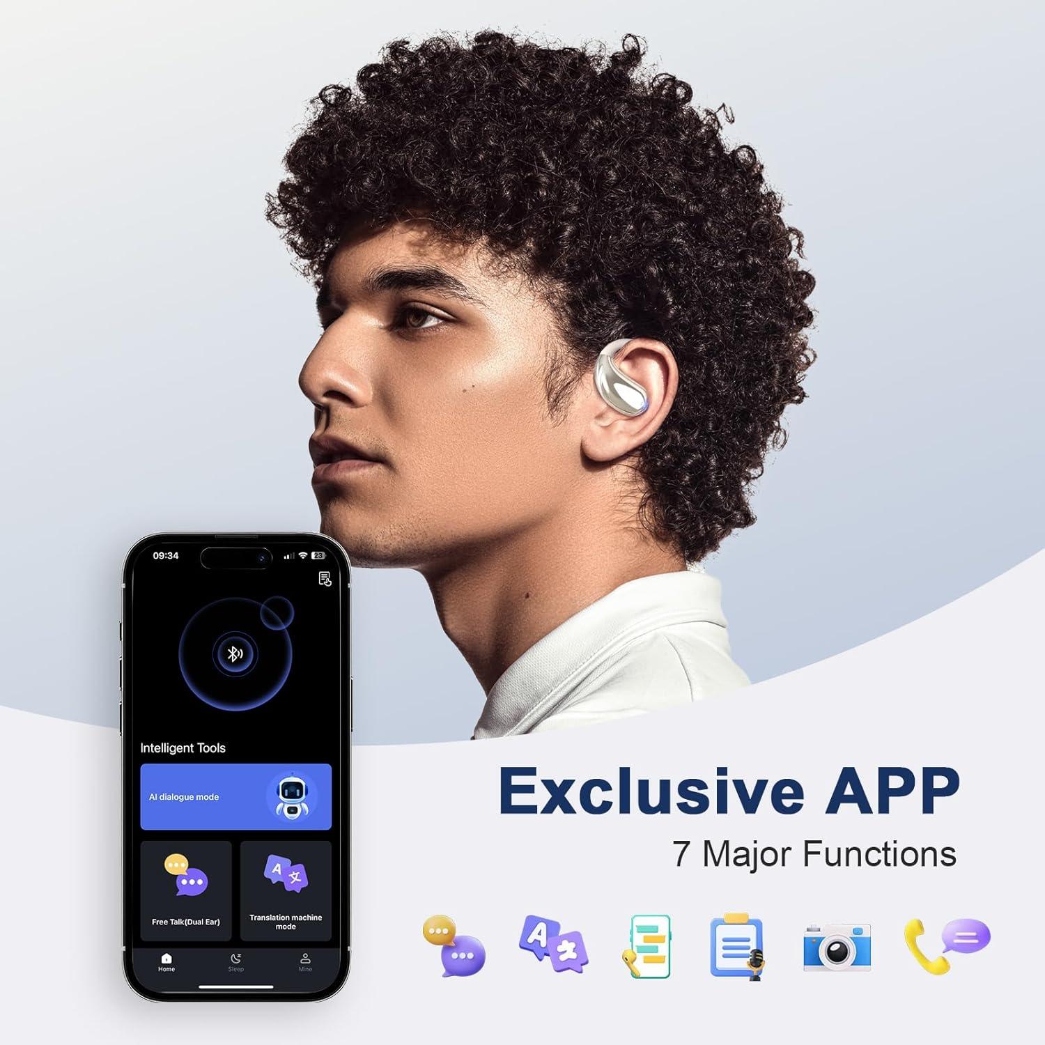 Auriculares Traductores AI J500 Plus - 164 Idiomas, Caqui