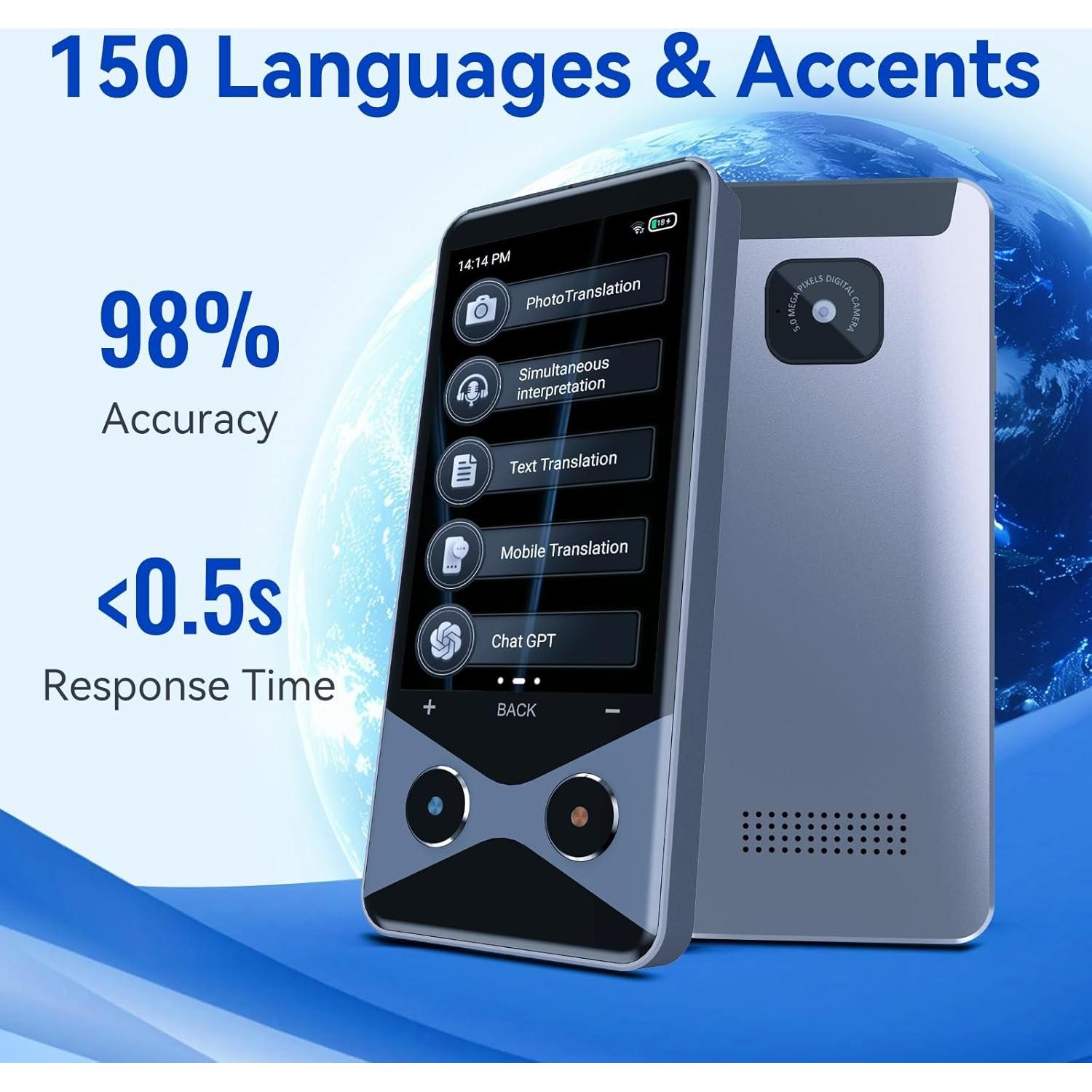 Traductor de Idiomas SKARA 2025 con SIM 4G y 137 Idiomas