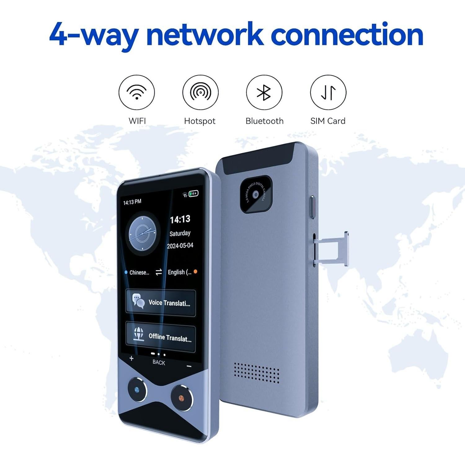 Traductor de Idiomas SKARA 2025 con SIM 4G y 137 Idiomas