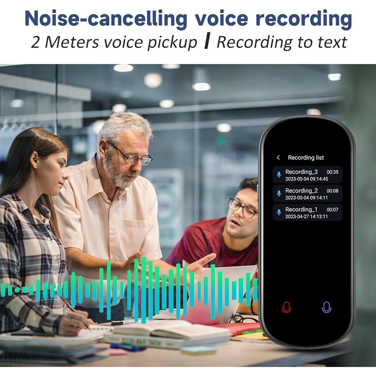 Traductor de Idiomas Simbago Z2 Portátil 137 Idiomas Voz HD