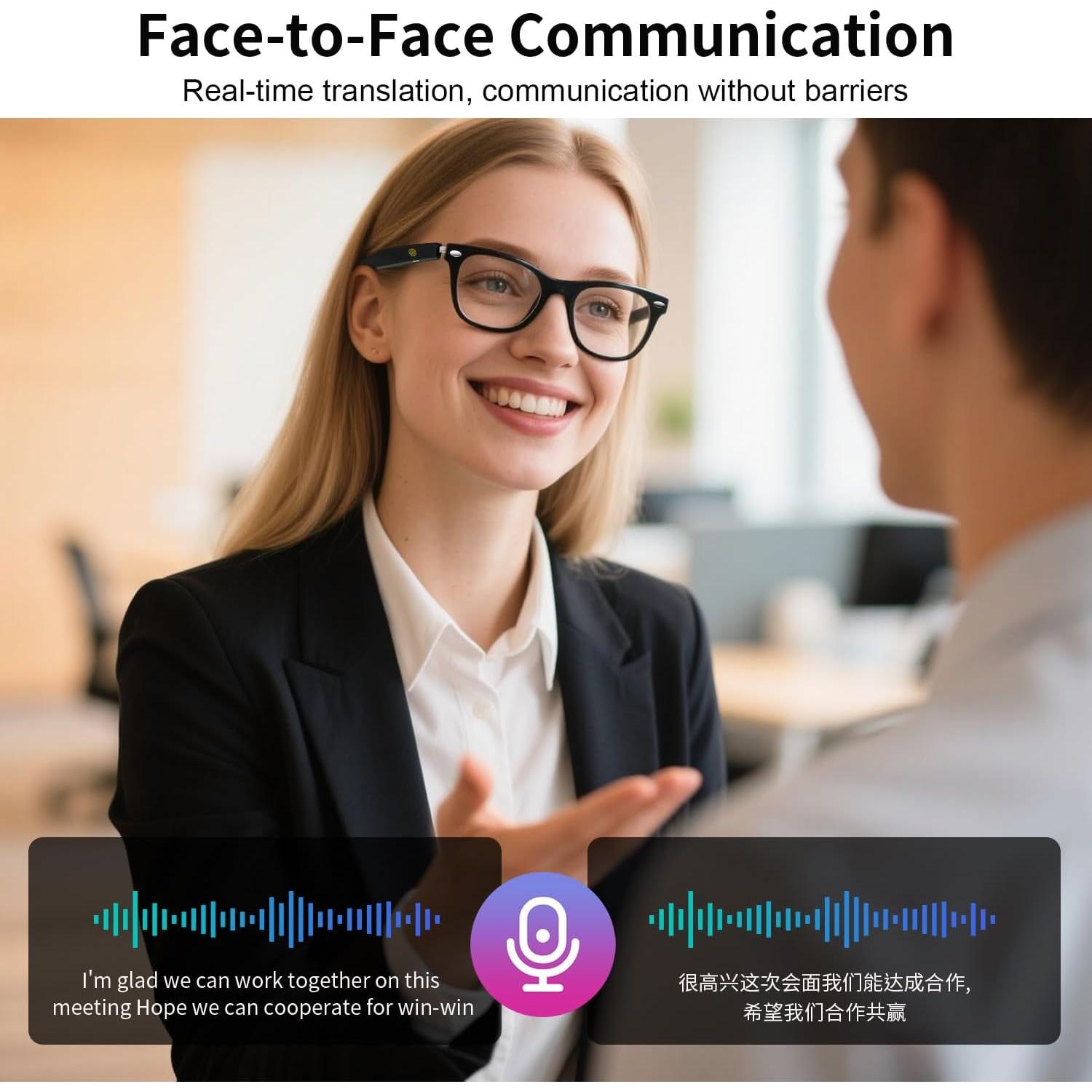 Gafas Traductoras AI Tulbeys MZ08 - Traducción en Tiempo Real