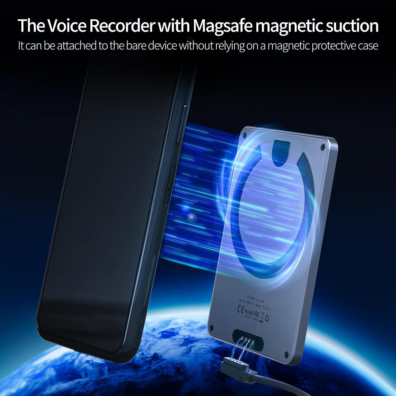 Grabadora de Voz AI Masdio MAS-DVR-1, 64GB, 40H Batería