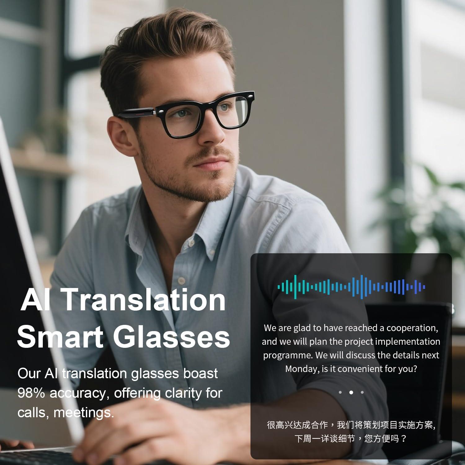 Gafas Inteligentes HAIXINDA con Traducción AI en Tiempo Real