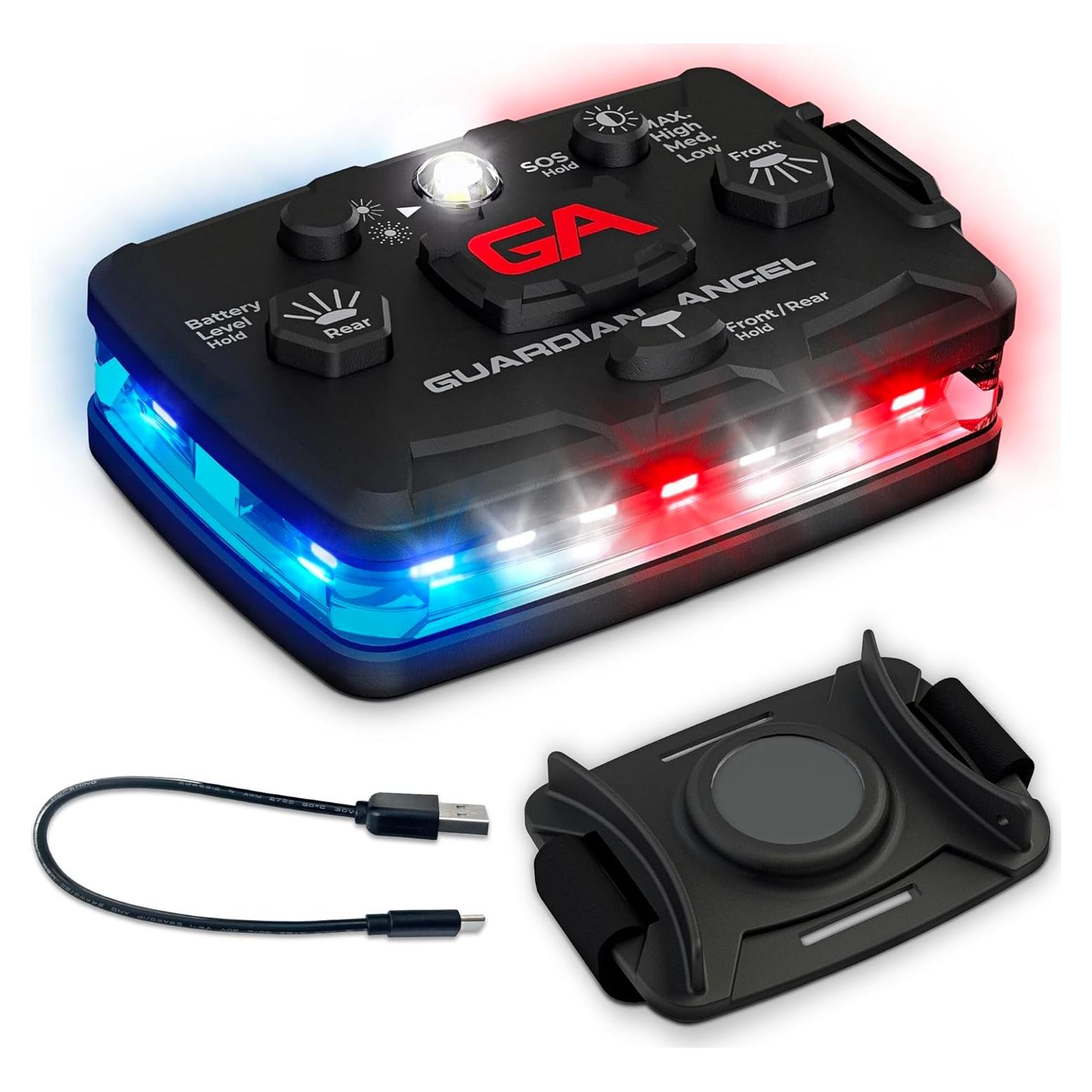 Luz de Seguridad LED Ángel Guardián Elite - Recargable, Magnética, 18 LEDs