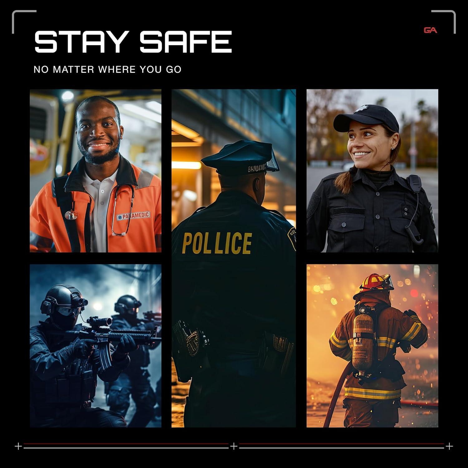 Luz de Seguridad LED Ángel Guardián Elite - Recargable, Magnética, 18 LEDs