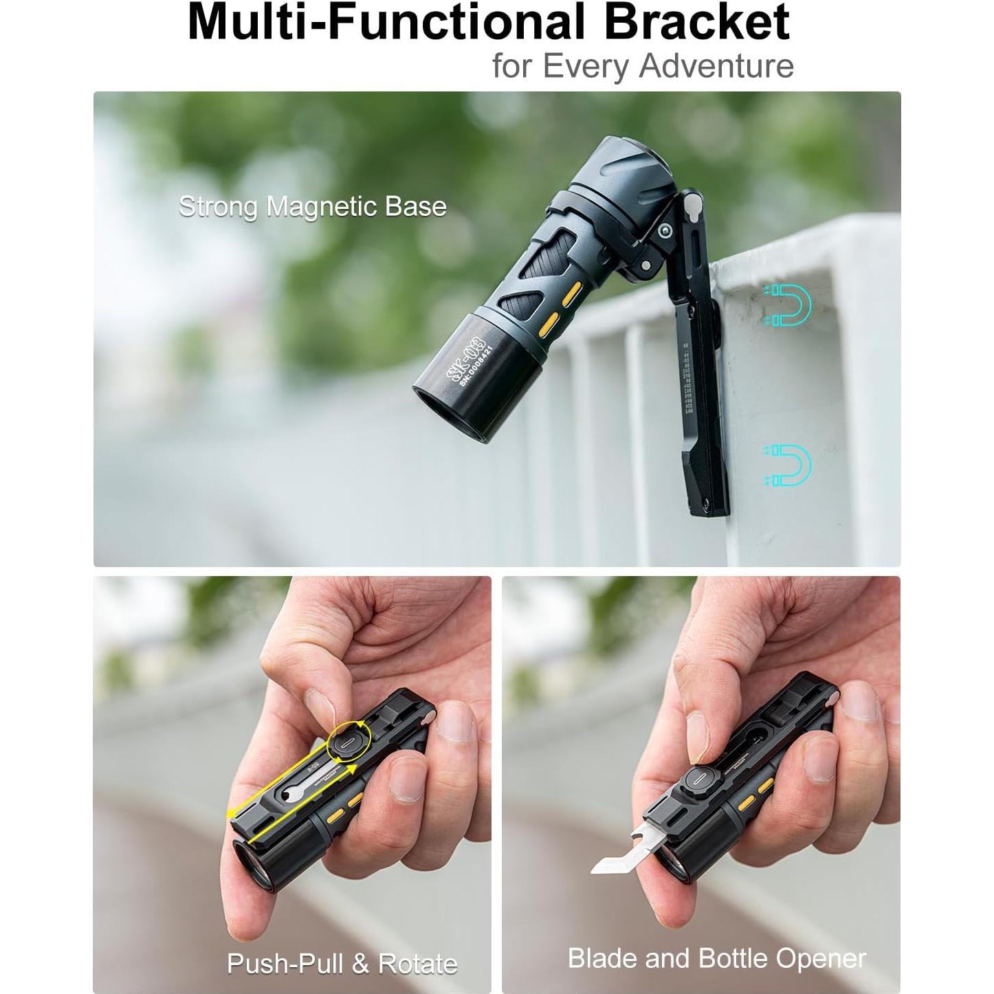 Linterna Recargable EDC LOOP GEAR SK03 Pro 1000 Lúmenes