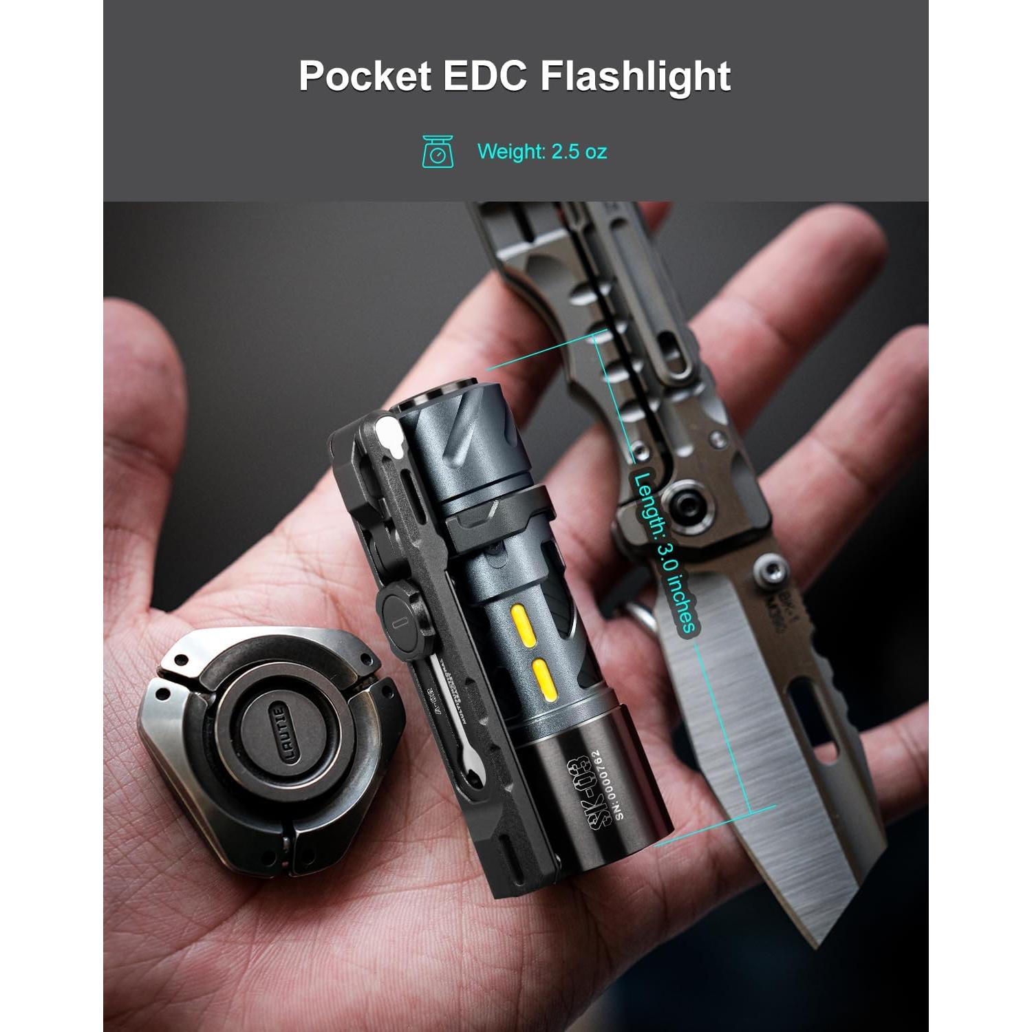 Linterna Recargable EDC LOOP GEAR SK03 Pro 1000 Lúmenes