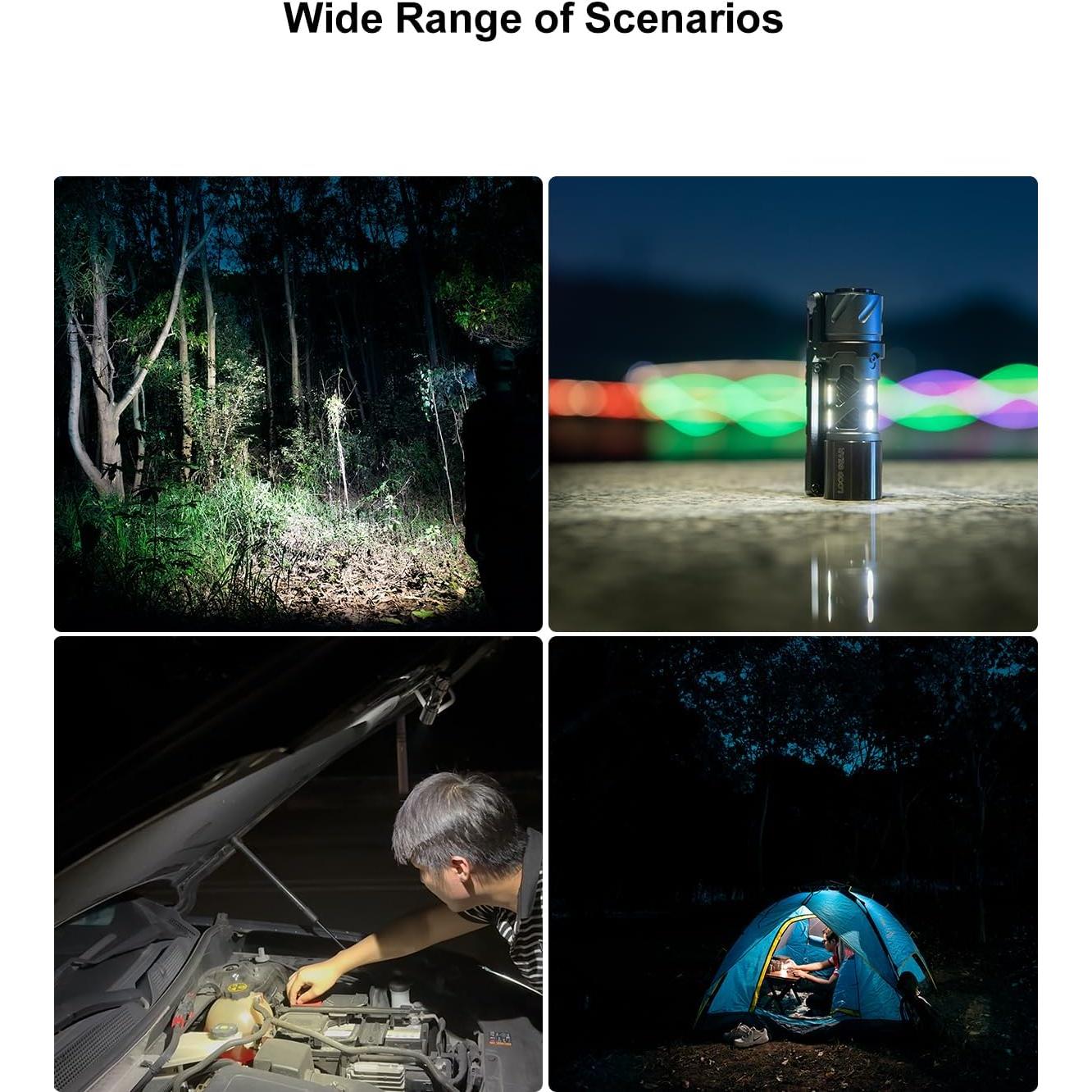 Linterna Recargable EDC LOOP GEAR SK03 Pro 1000 Lúmenes