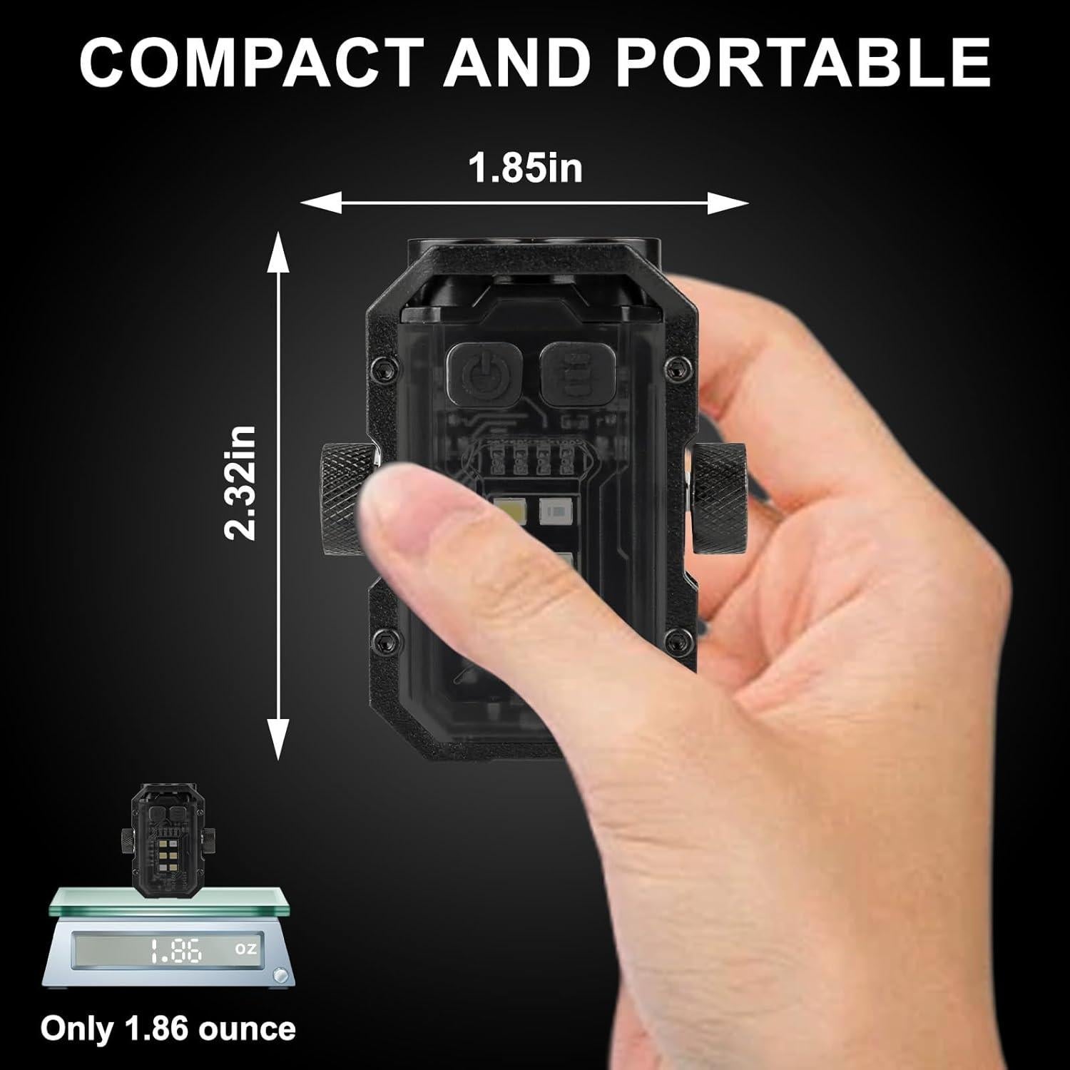 Linterna EDC Recargable Siuyiu YSD-02-1, 300 Lúmenes, Compacta