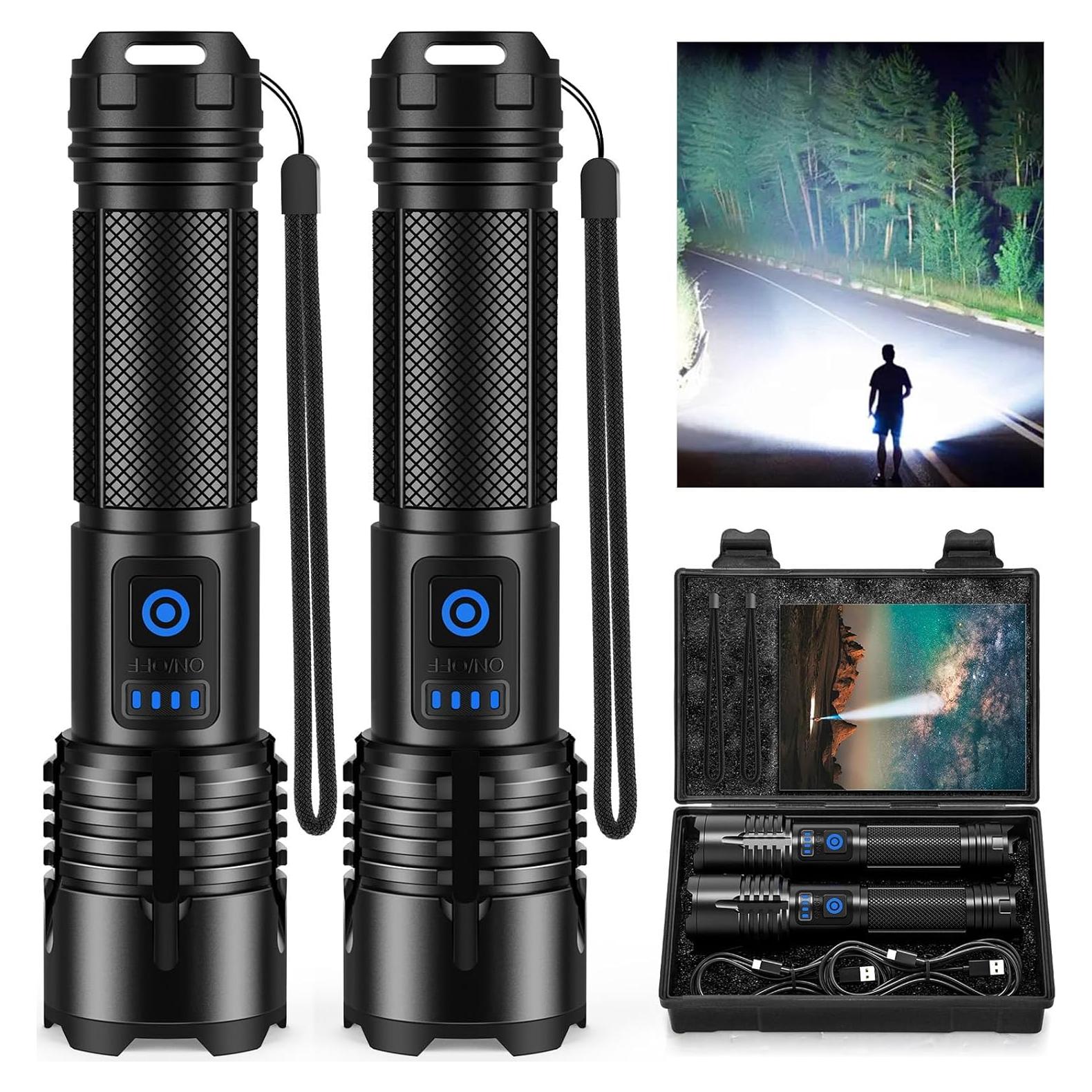 Linterna LED Recargable LYLTING 90,000 Lúmenes Impermeable