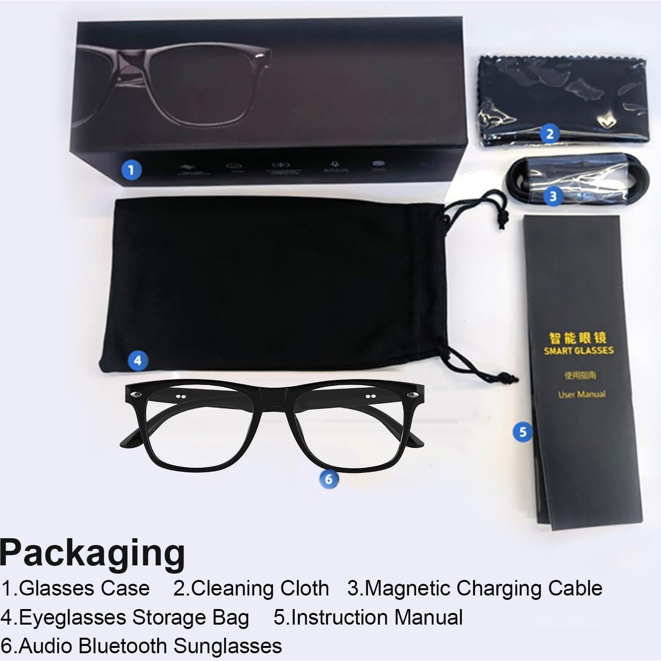 Gafas Inteligentes HAIXINDA con Traducción AI en Tiempo Real