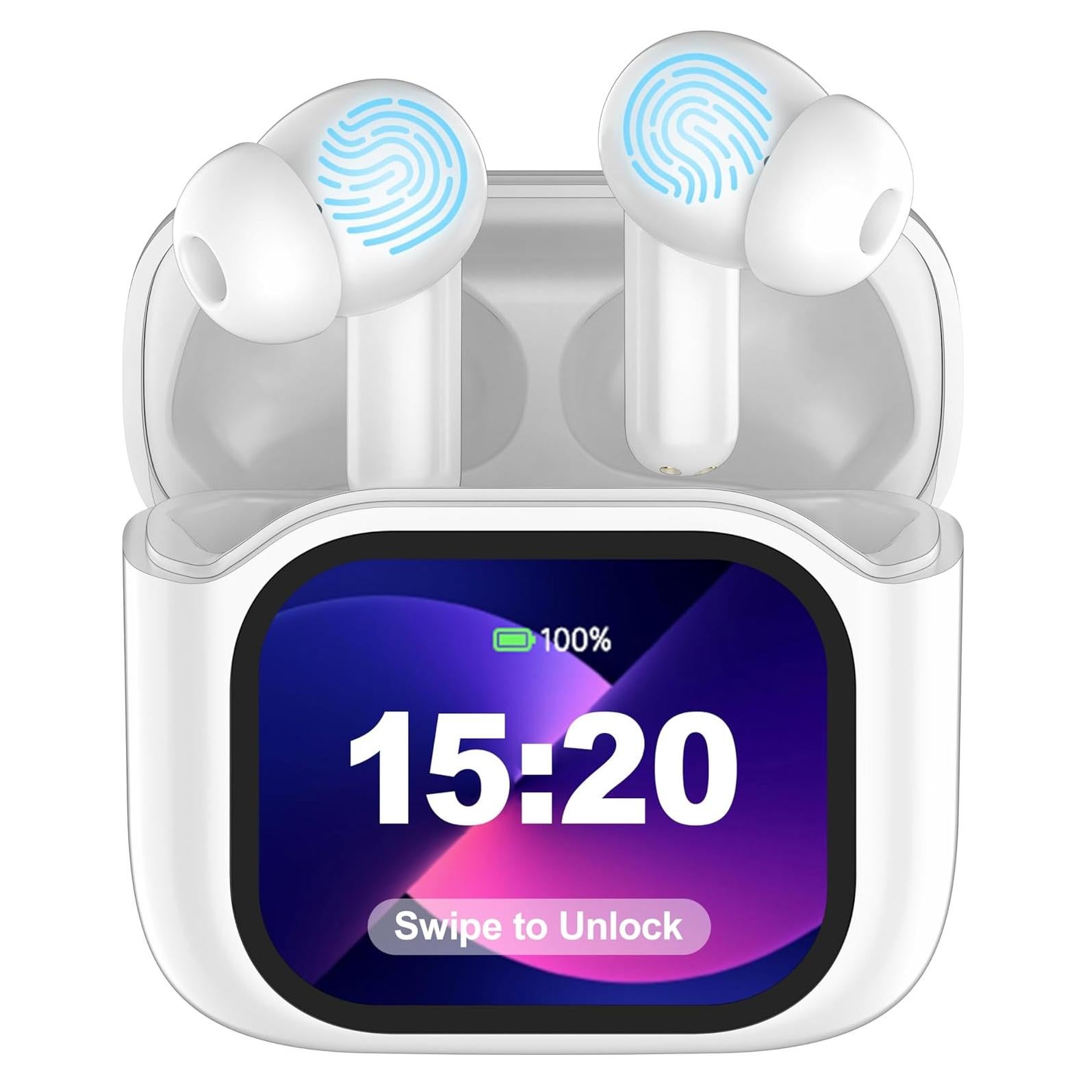 Auriculares Traductores AI Merryking MK70, 144 Idiomas, Blanco