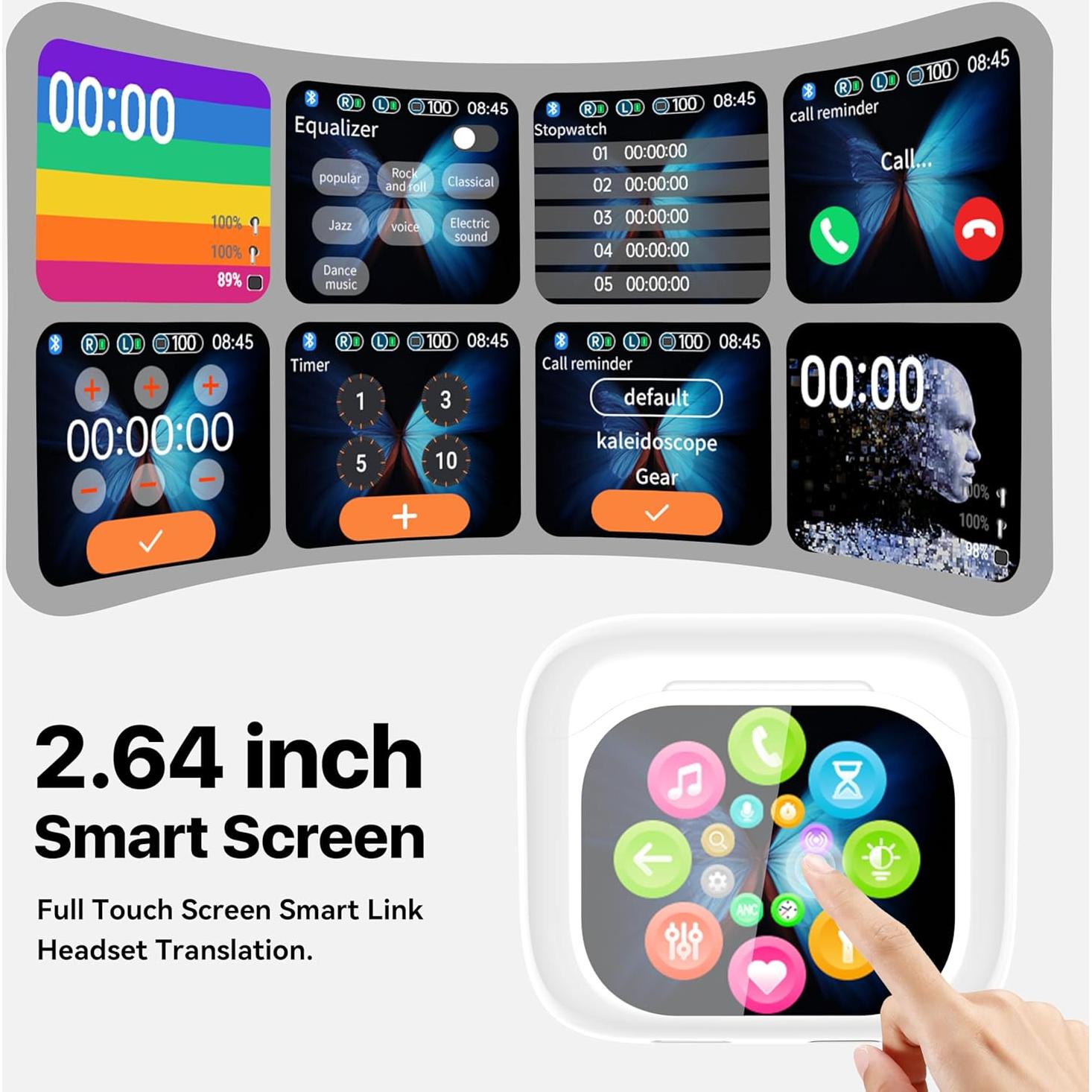 Auriculares Traductores AI Merryking MK70, 144 Idiomas, Blanco