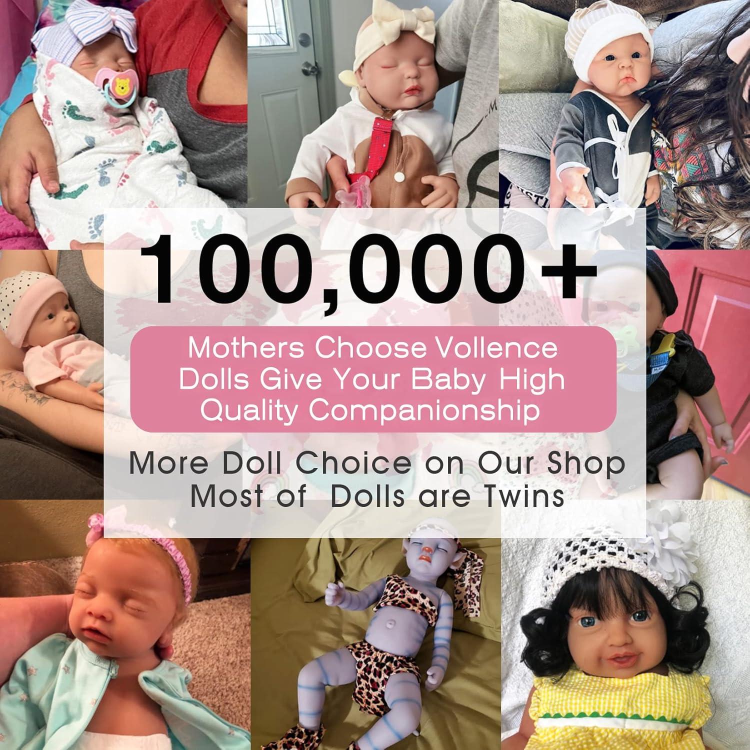 Muñeca de Silicona Vollence 14" Realista para Niños