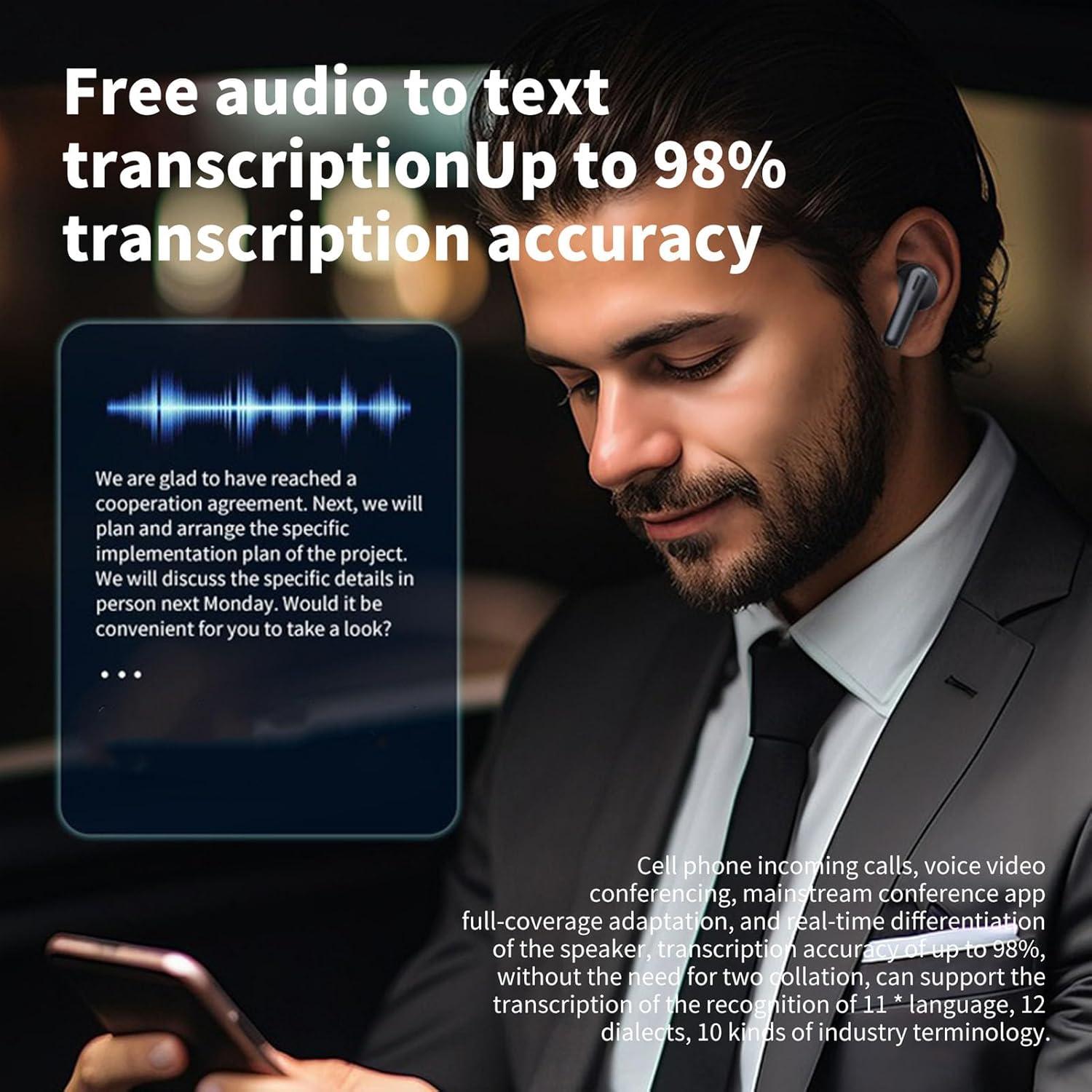 Auriculares Traductores de Idiomas YUNSEITY 144 Idiomas BT5.3