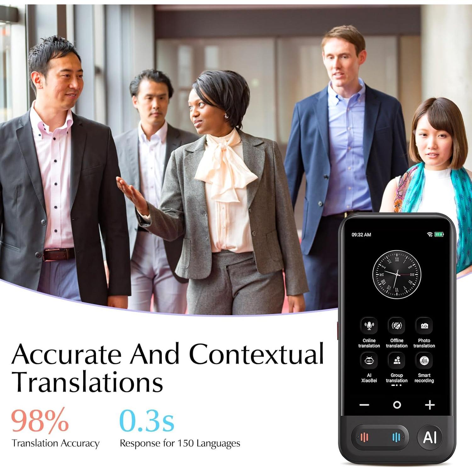 Traductor de Idiomas Instantáneo CREECHWA AG622, 150 Idiomas