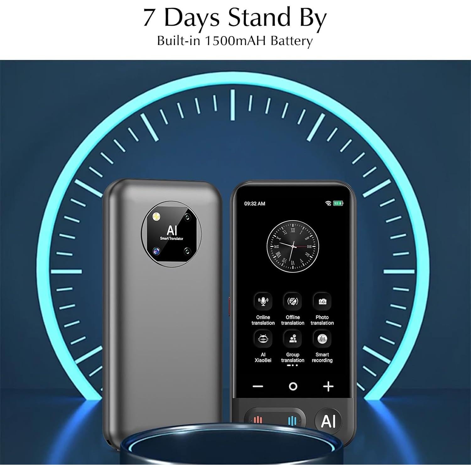 Traductor de Idiomas Instantáneo CREECHWA AG622, 150 Idiomas