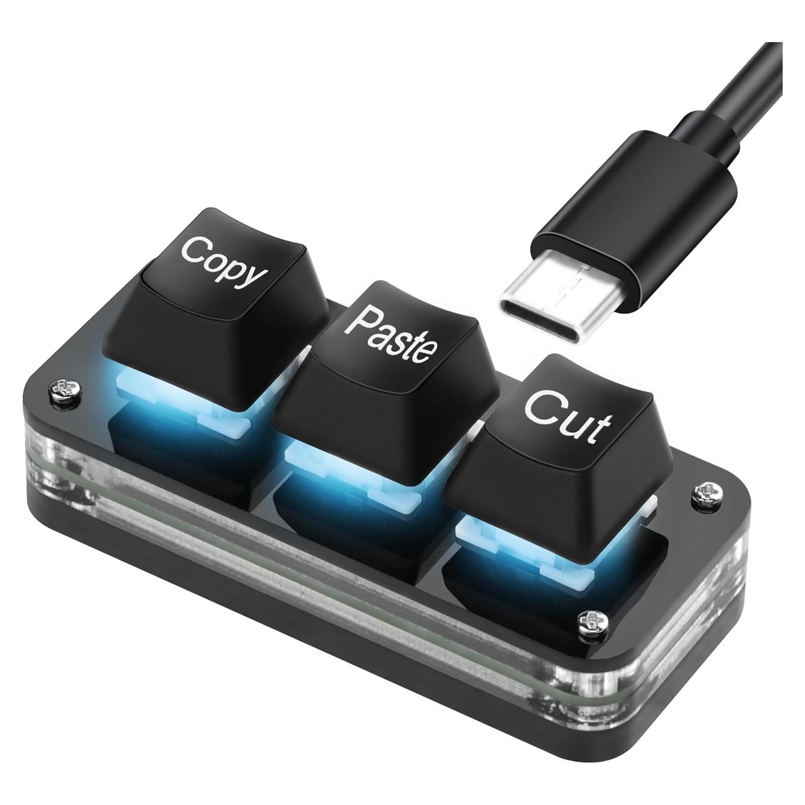 Teclado Mecánico Mini SinLoon 3 Teclas RGB Programable