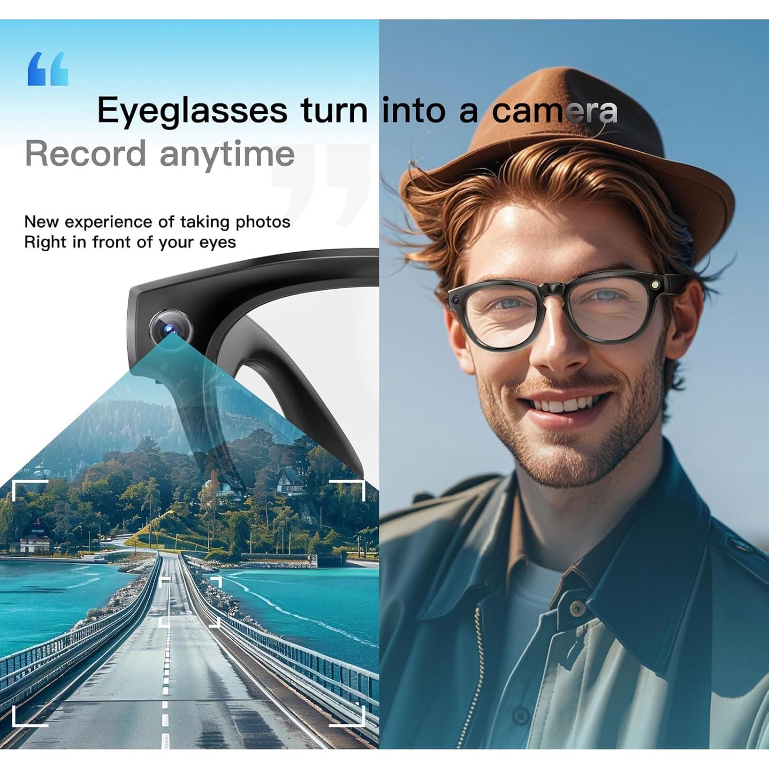 Gafas Traductoras Inteligentes Fosa AI 11 Idiomas HD 2MP