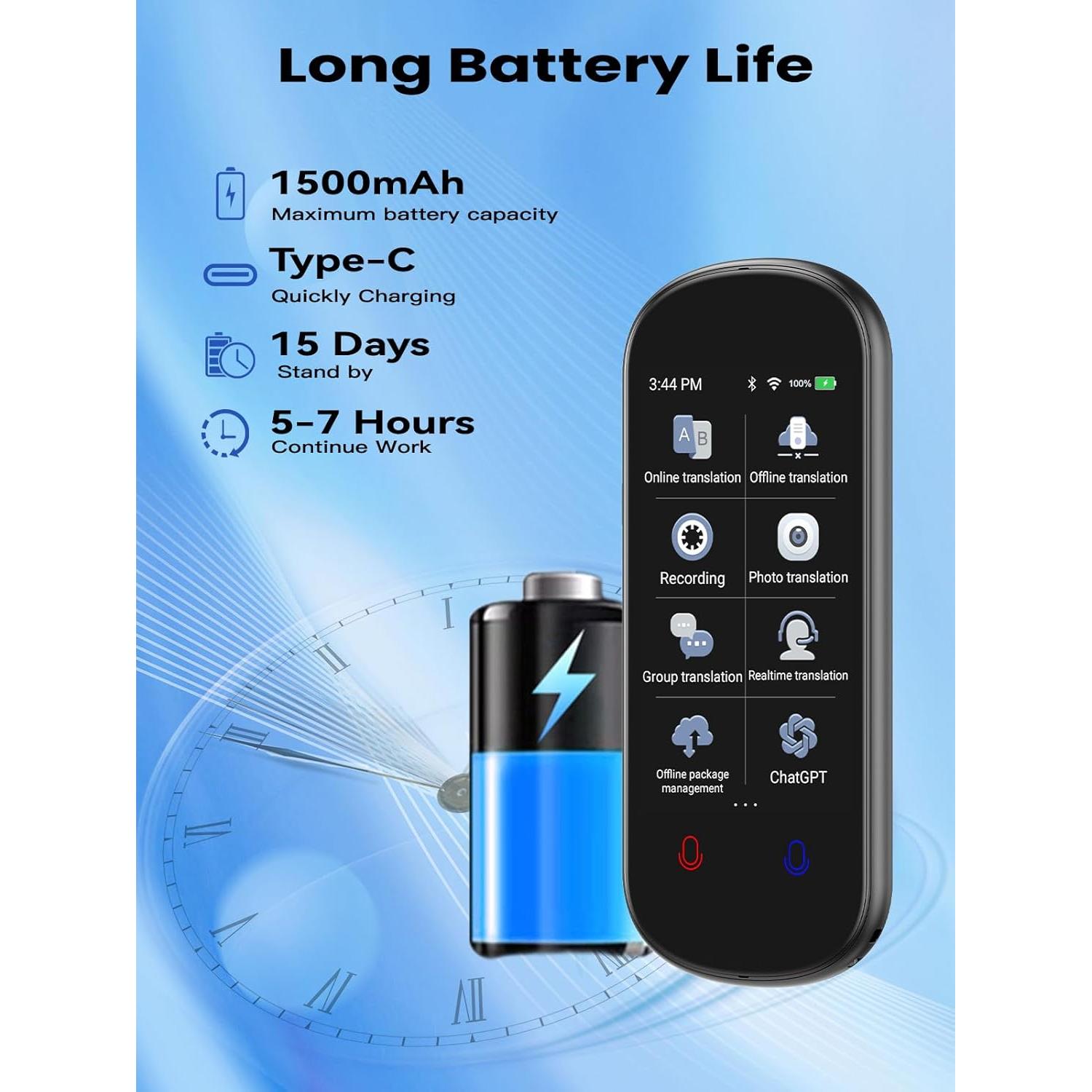 Traductor de Idiomas Portátil Beibo Z2, 139 Idiomas, Offline