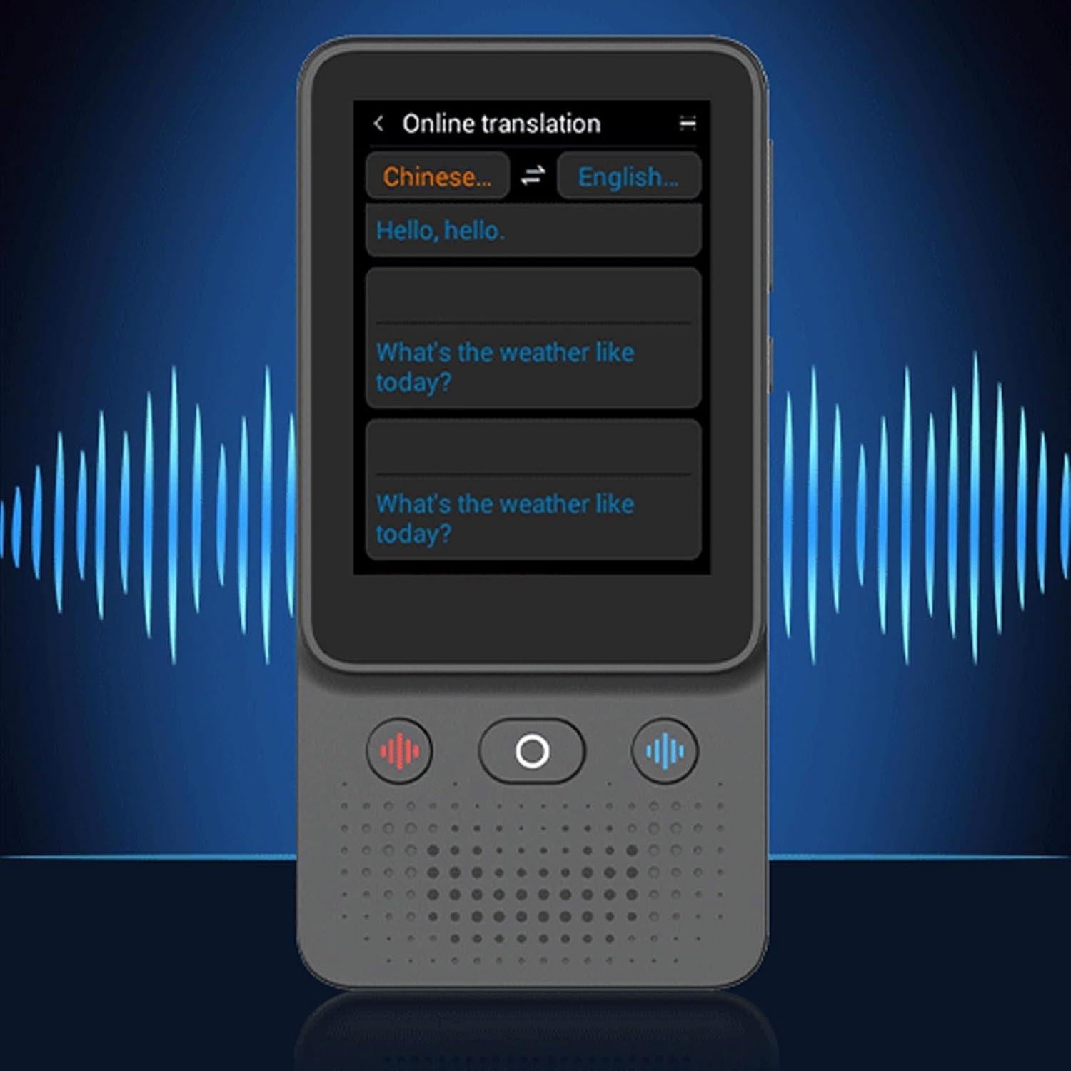 Traductor de Voz Inteligente Yoidesu 138 Idiomas Pantalla 3"