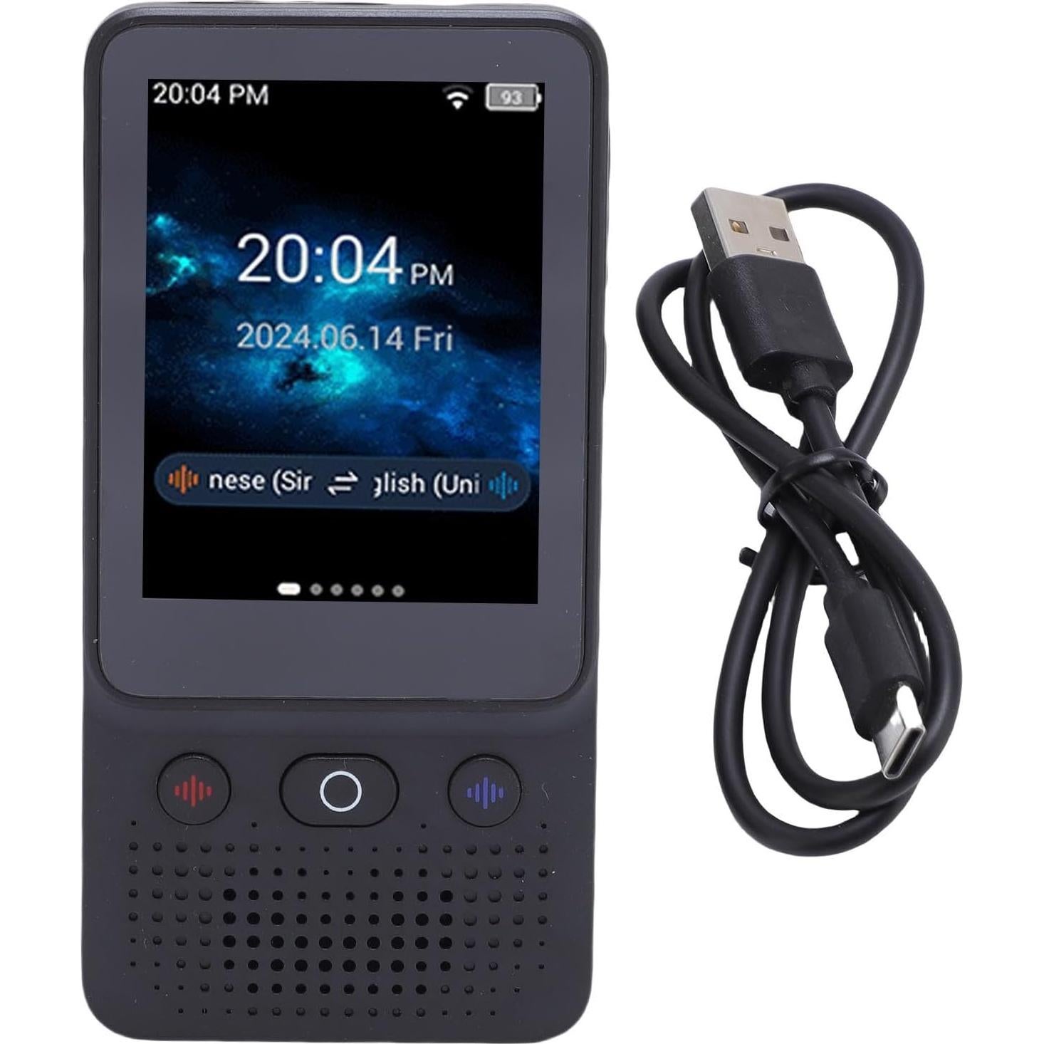 Traductor de Voz Inteligente Yoidesu 138 Idiomas Pantalla 3"